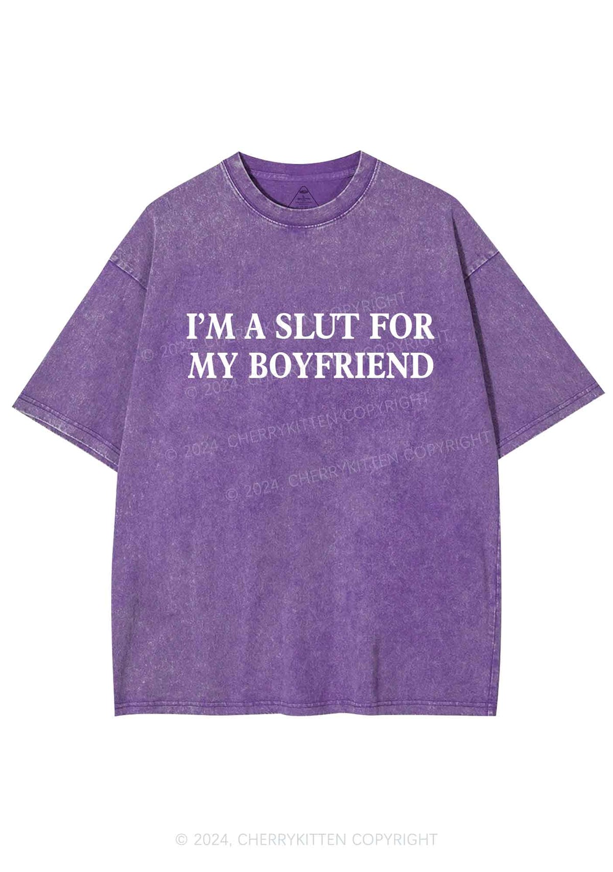 Slxt For My Girlfriend Y2K Valentine's Day Washed Tee Cherrykitten