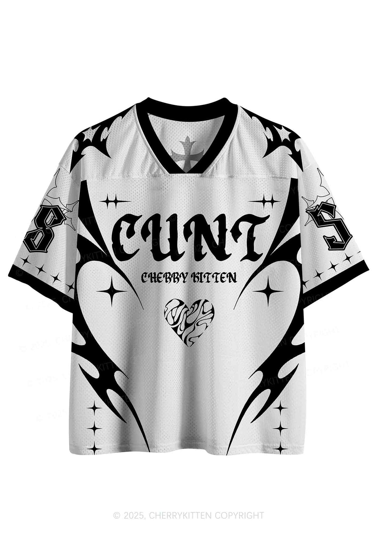 Custom White Cxxt Y2K Sport Jersey Shirts Cherrykitten