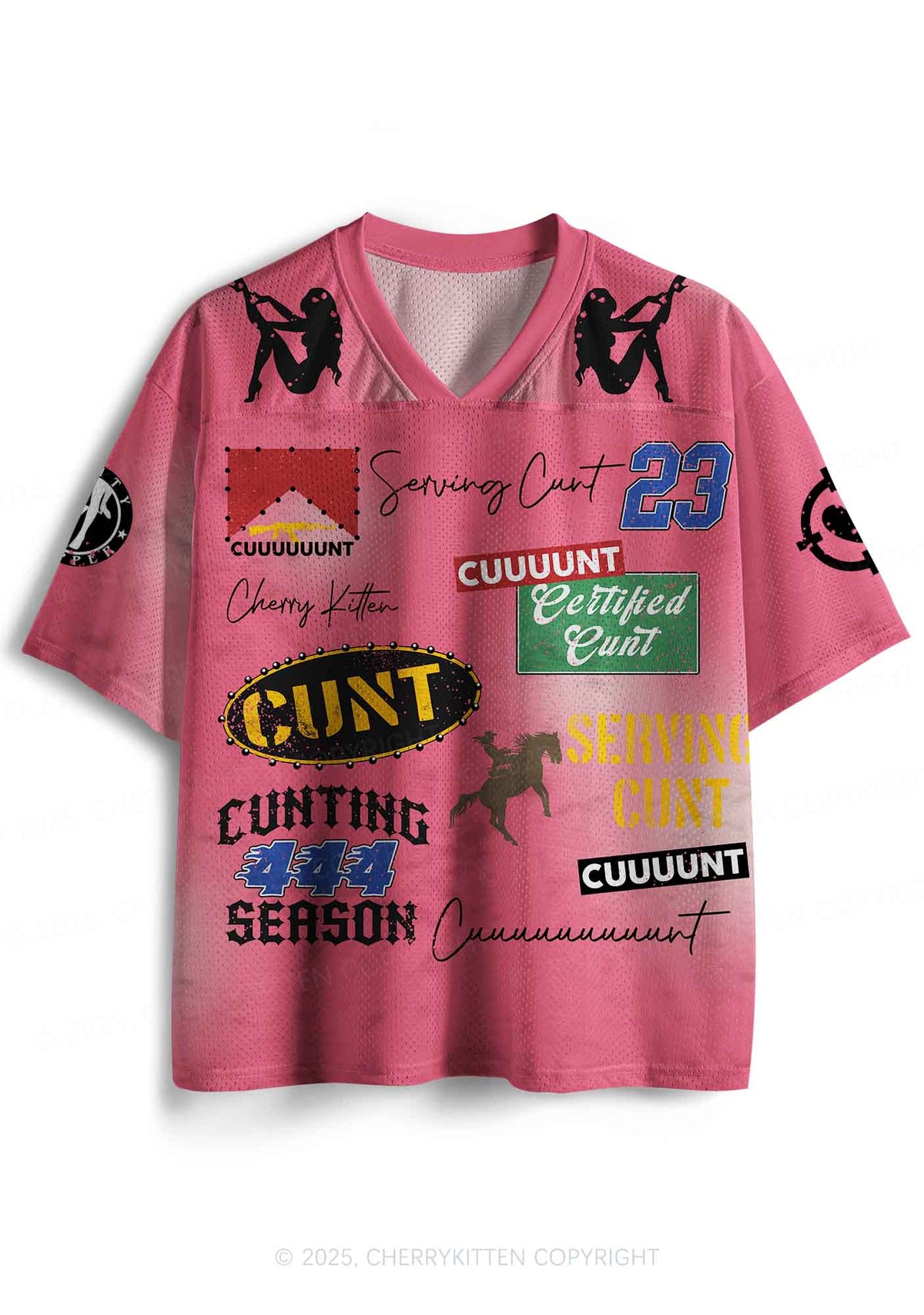 Custom Cxxt Slogan Y2K Sport Jersey Shirts Cherrykitten