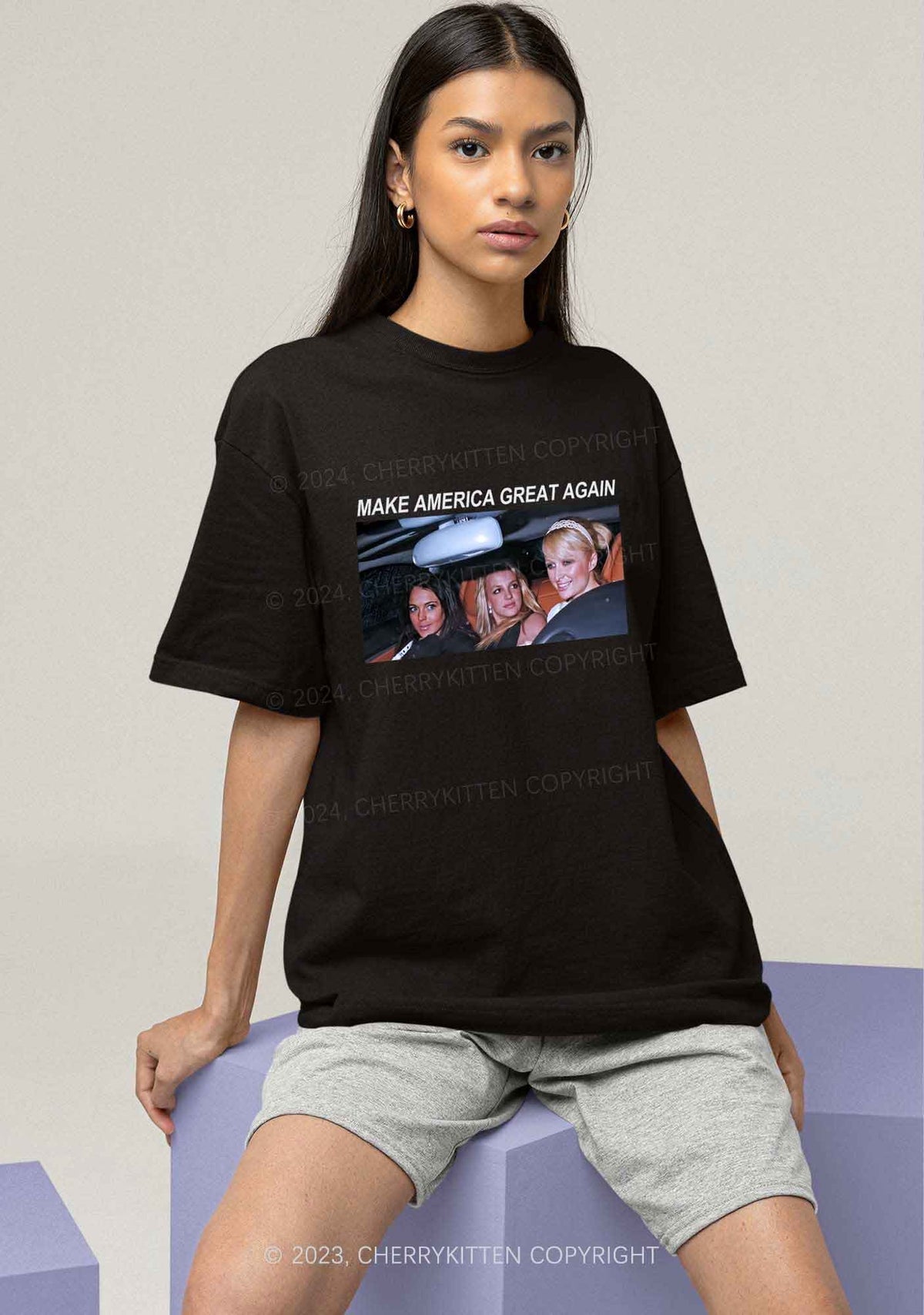 Make America Great Y2K Chunky Shirt Cherrykitten