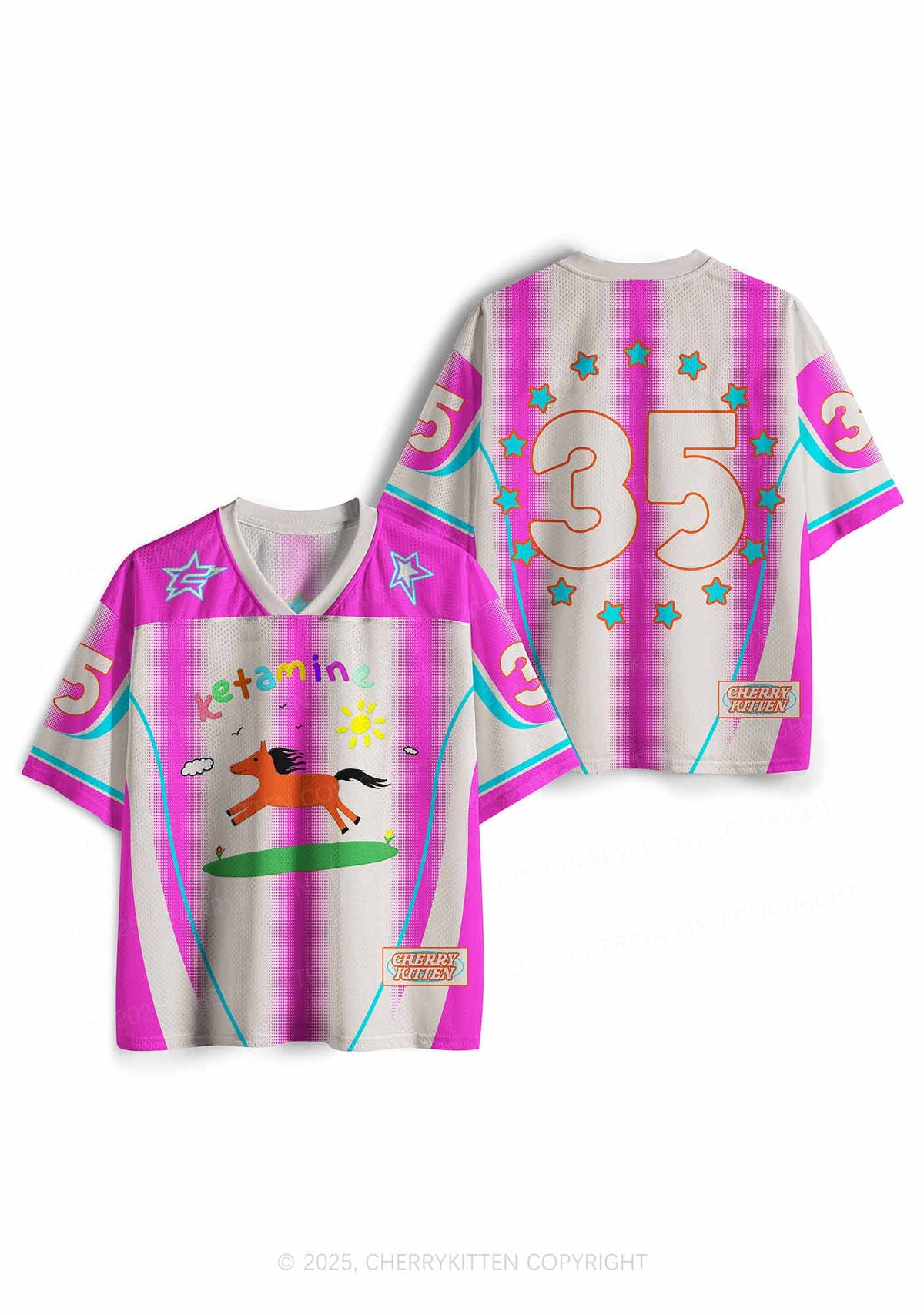 Custom Orange Pony Y2K Sport Jersey Shirts Cherrykitten