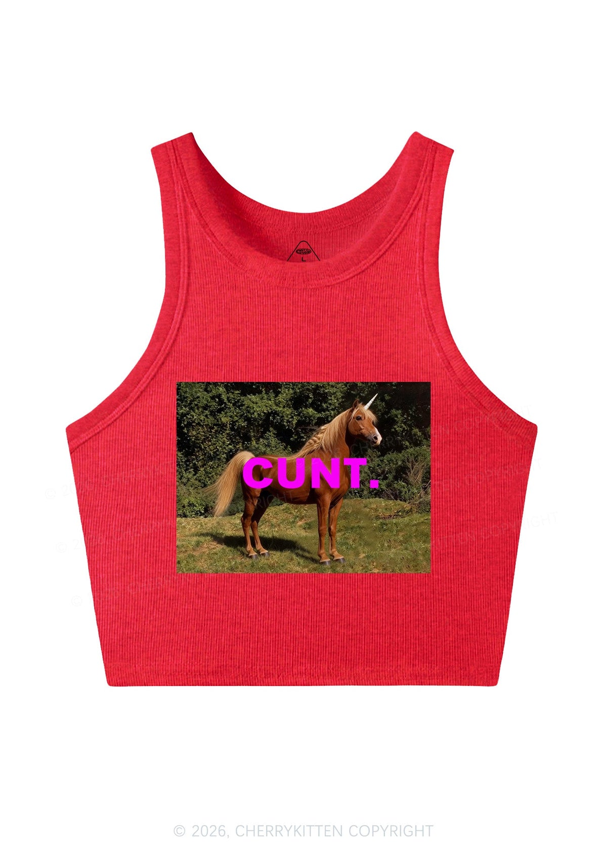 Custom Photo Cxxt Y2K Crop Tank Top Cherrykitten