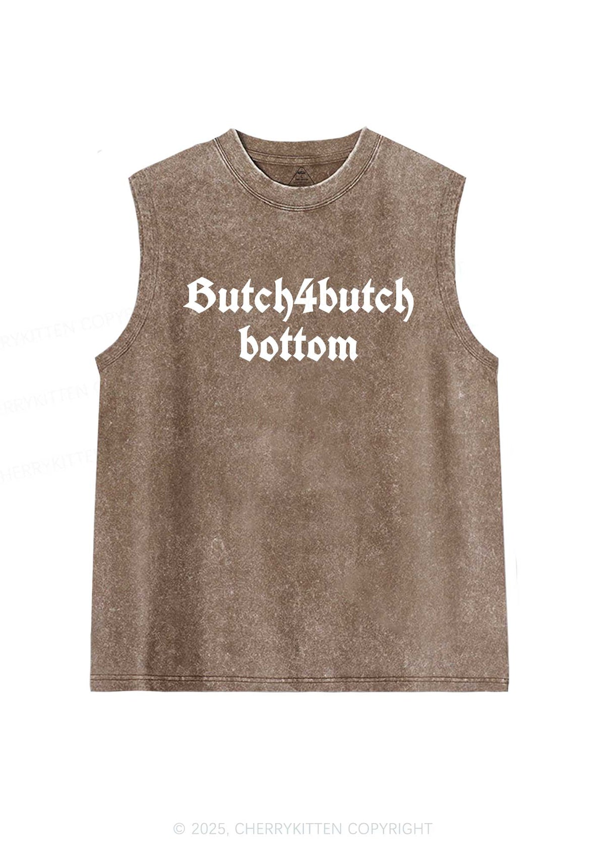 Butch Bottom Pride Y2K Washed Muscle Tank Cherrykitten