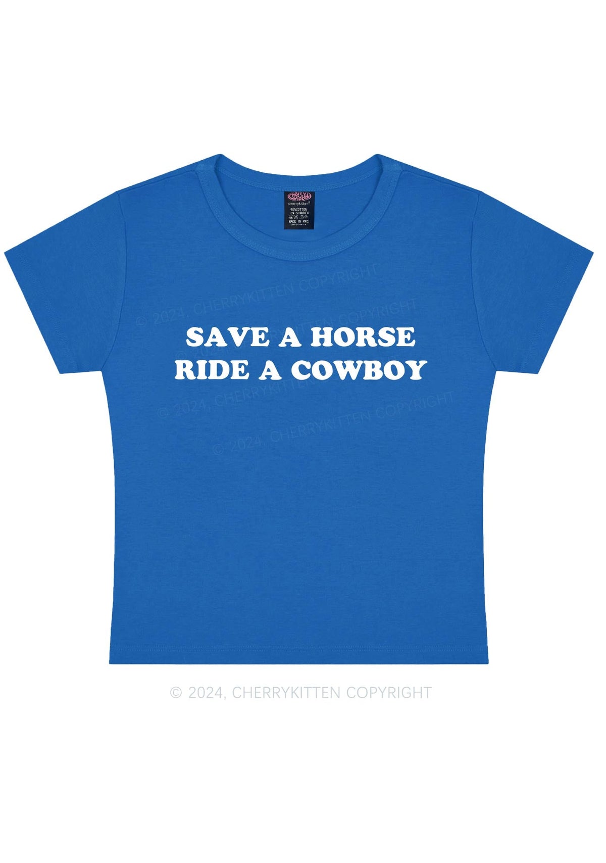 Save A Horse Y2K Baby Tee Cherrykitten