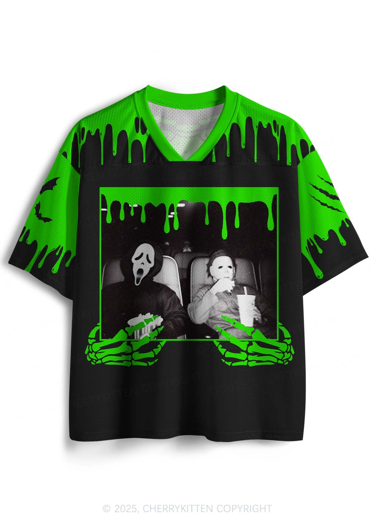 Halloween Watching Movie Y2K Sport Jersey Shirts Cherrykitten
