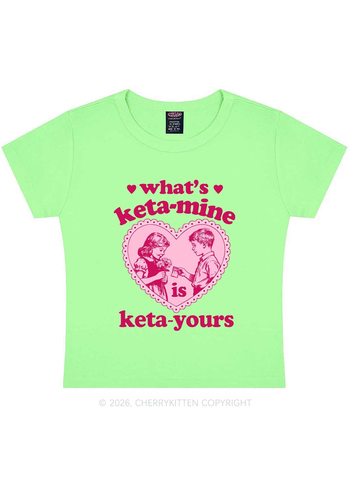 Whats Kxxamine Y2K Baby Tee Cherrykitten