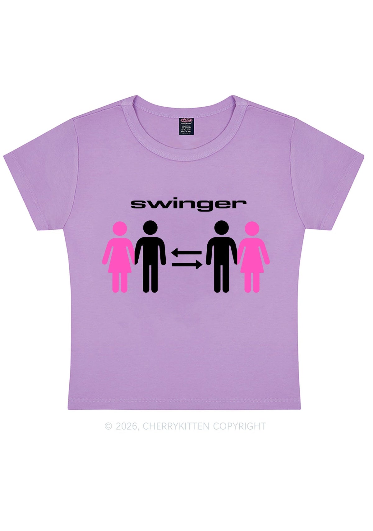 Swinger Partners Y2K Baby Tee Cherrykitten