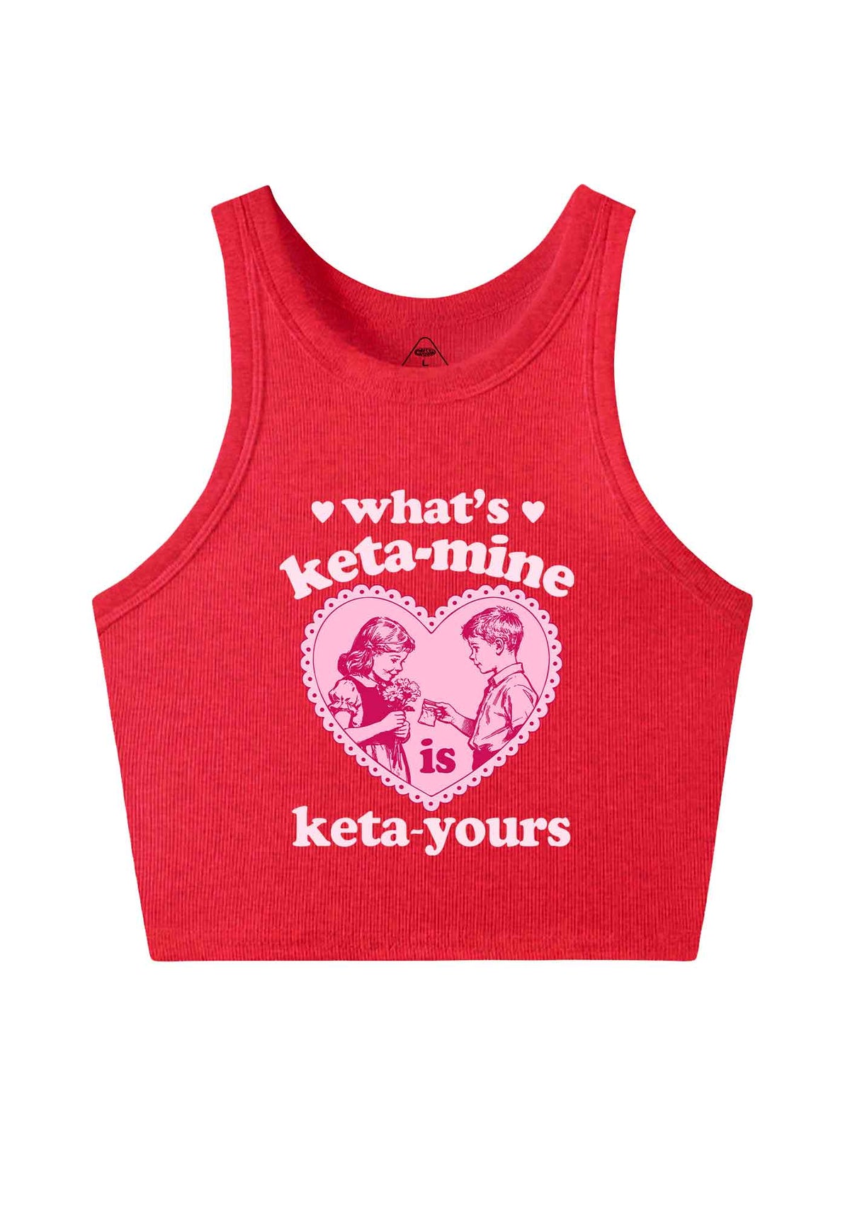Whats Kxxamine Y2K Crop Tank Top Cherrykitten