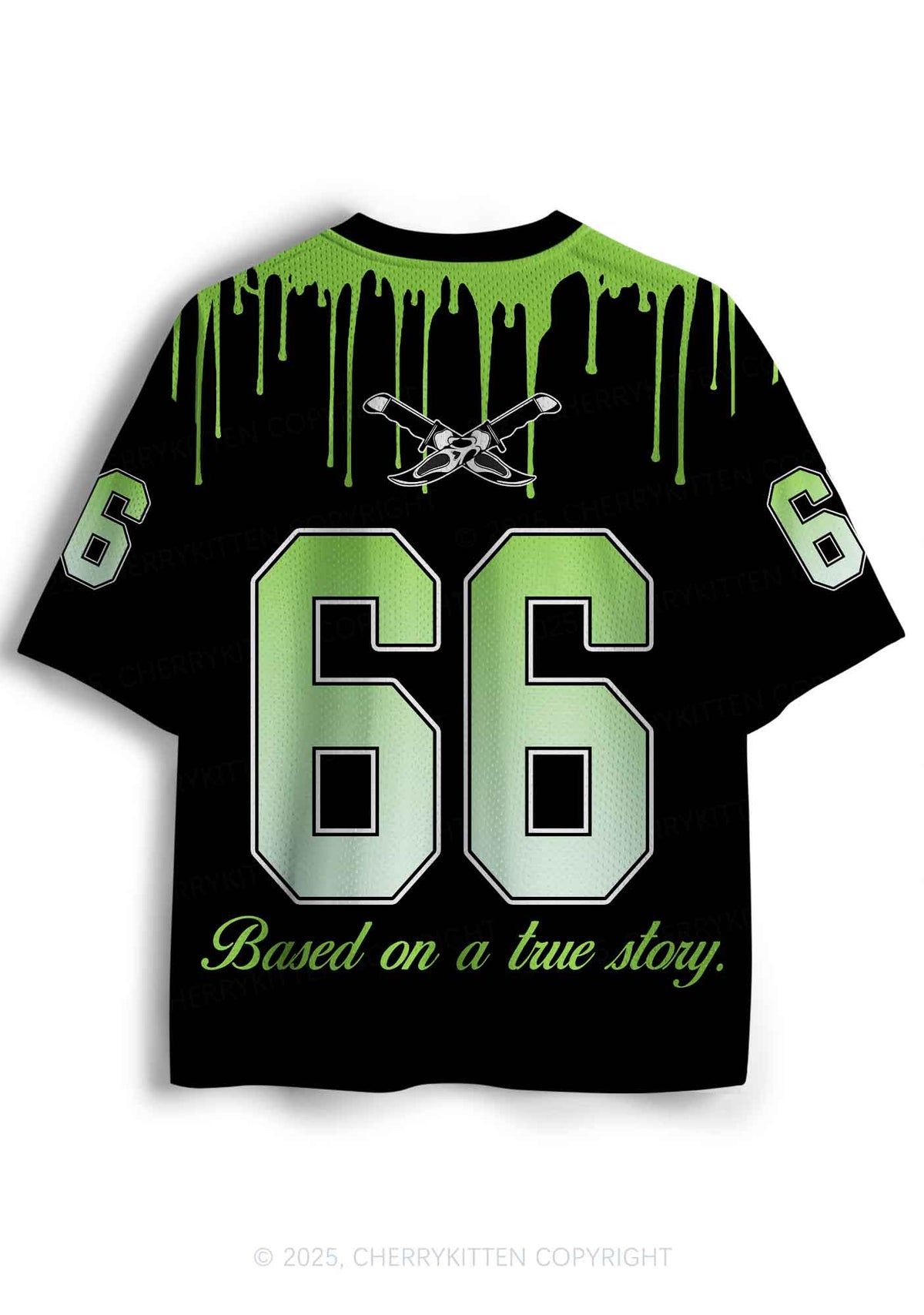 Custom Halloween Black Stab Ghost Y2K Sport Jersey Shirts Cherrykitten
