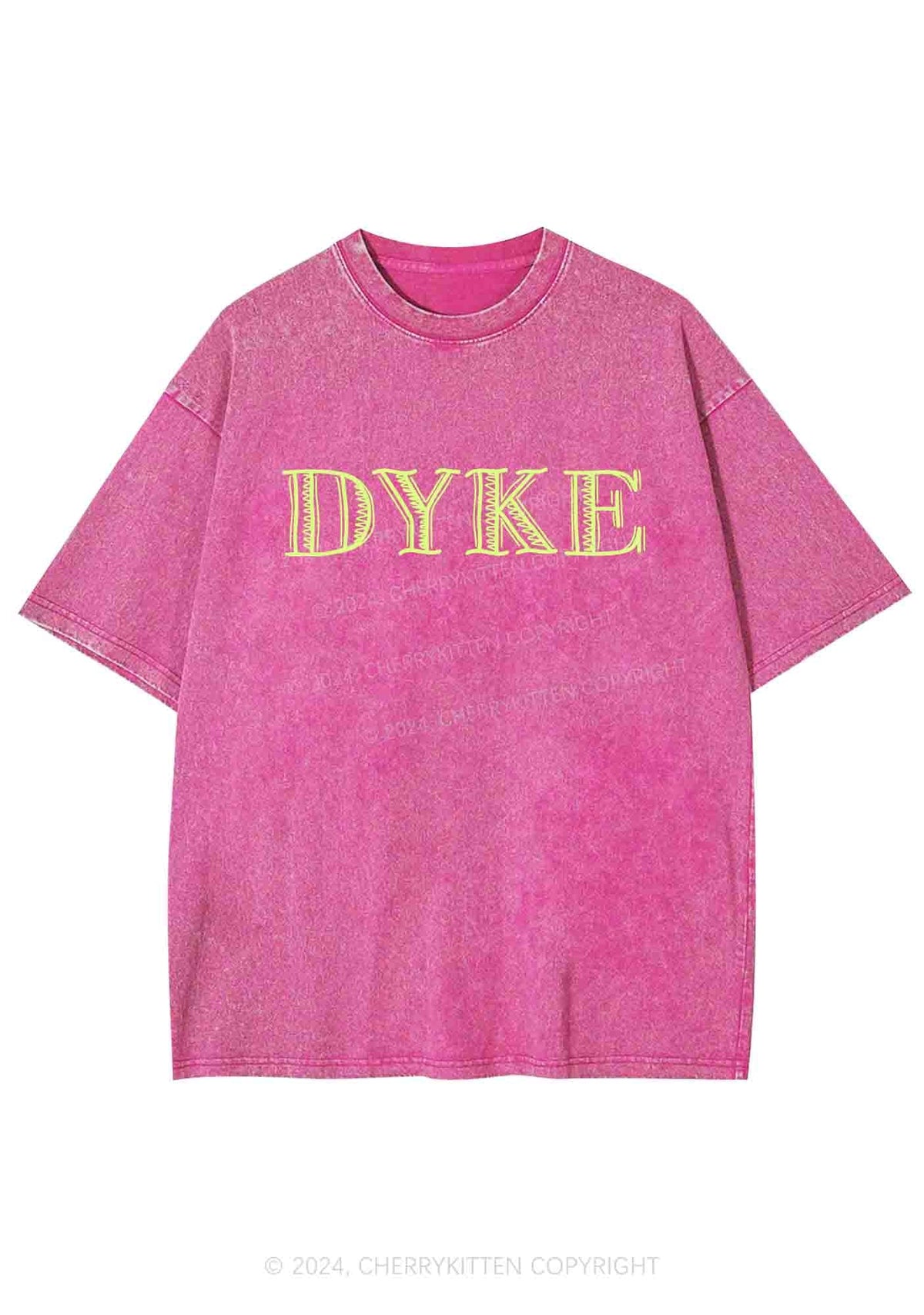 DYKE Y2K Washed Tee Cherrykitten
