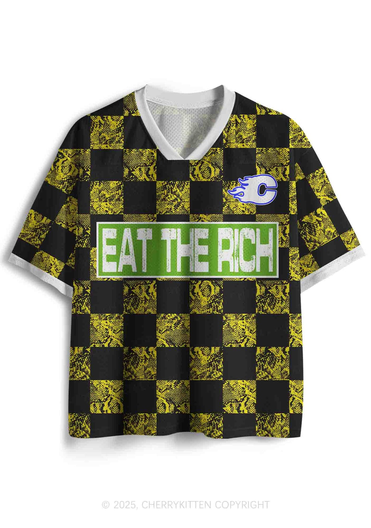 Custom Eat The Rich Y2K Sport Jersey Shirts Cherrykitten