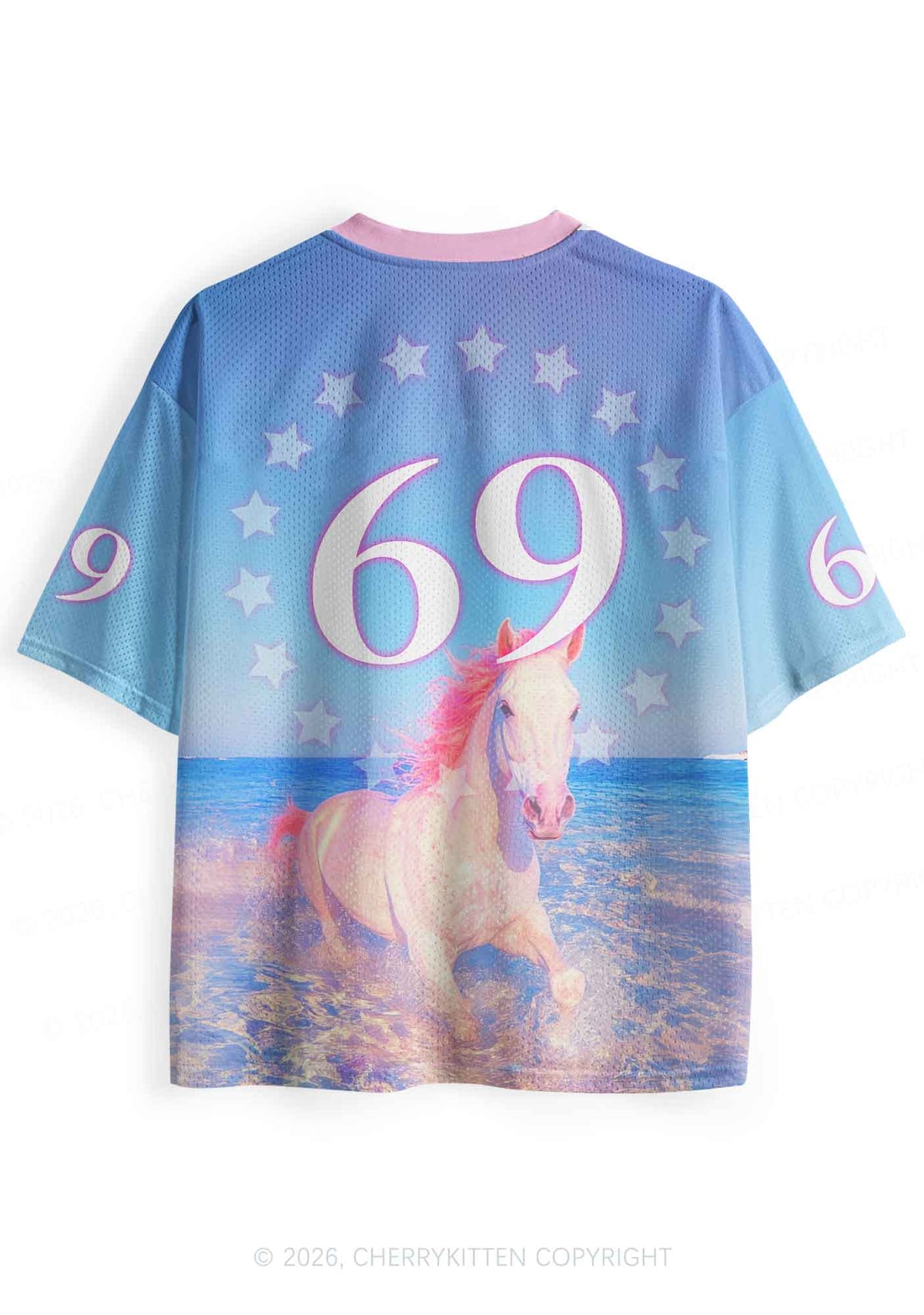 Blue Fag Princess Horse Pride Y2K Sport Jersey Shirts Cherrykitten