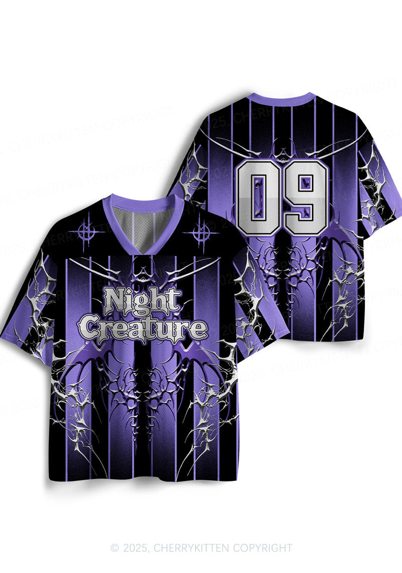 Custom Halloween Night Creature Y2K Sport Jersey Shirts Cherrykitten