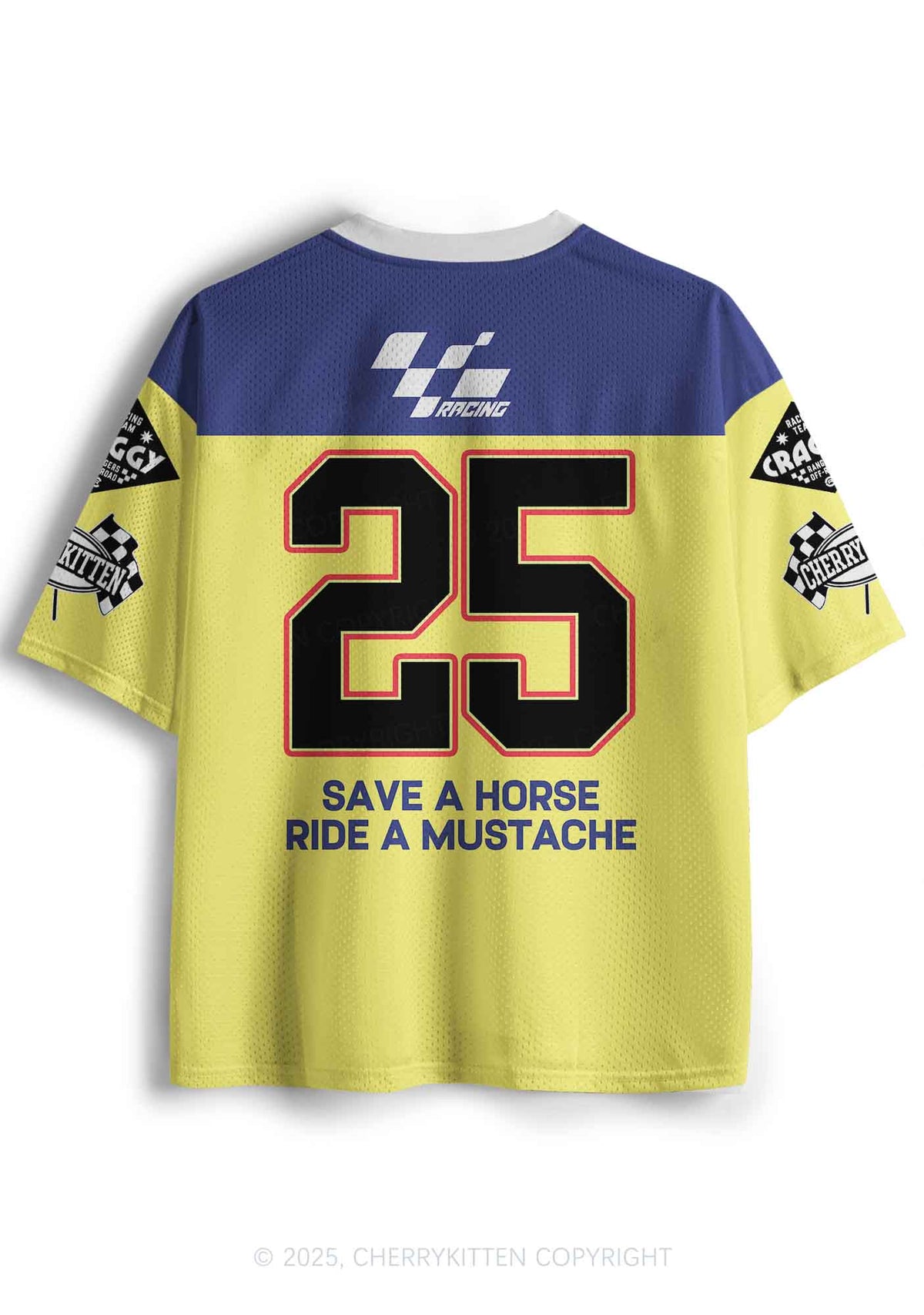 Custom Ride A Mustache Y2K Sport Jersey Shirts Cherrykitten