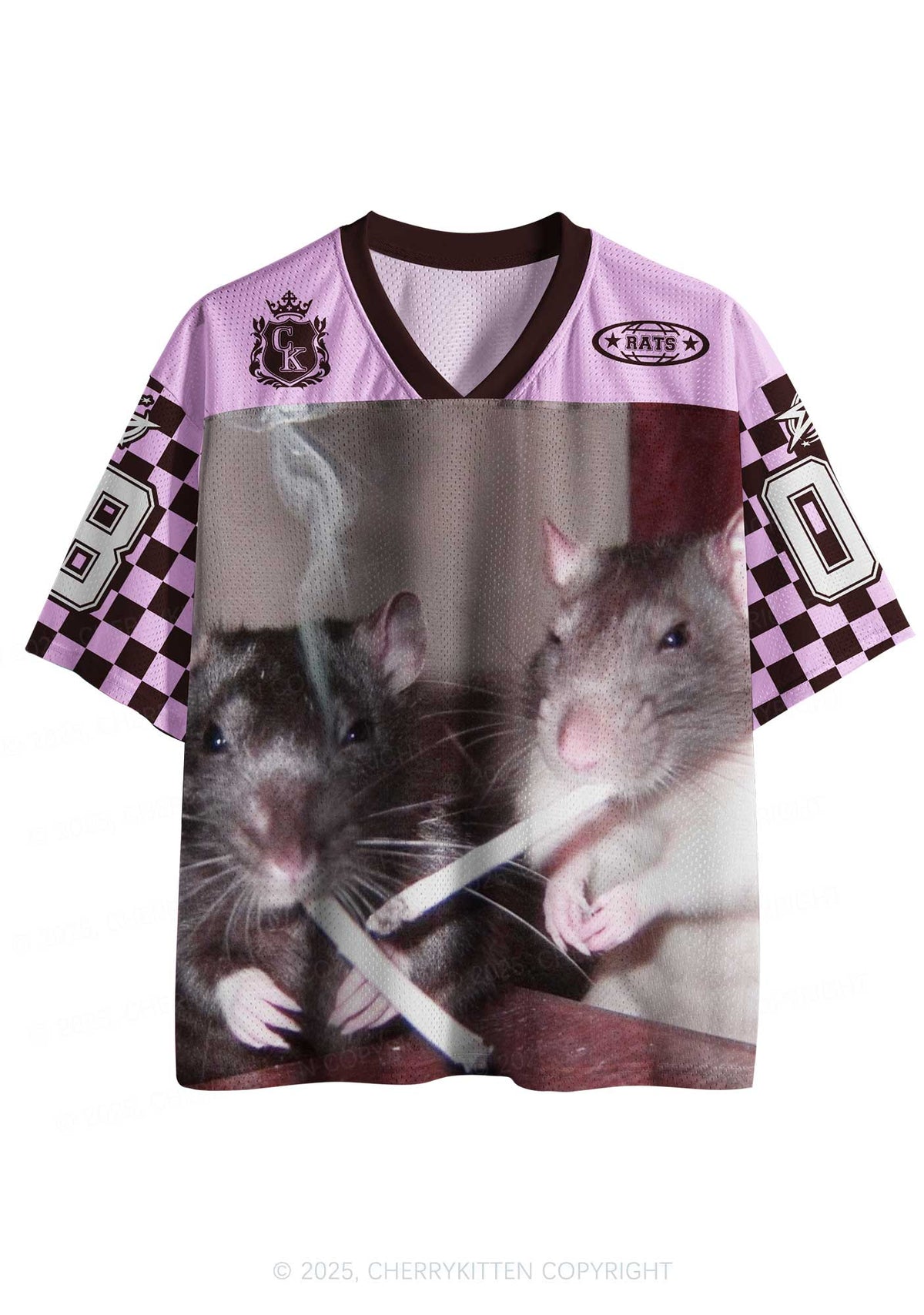 Custom Smoking Rats Y2K Sport Jersey Shirts Cherrykitten