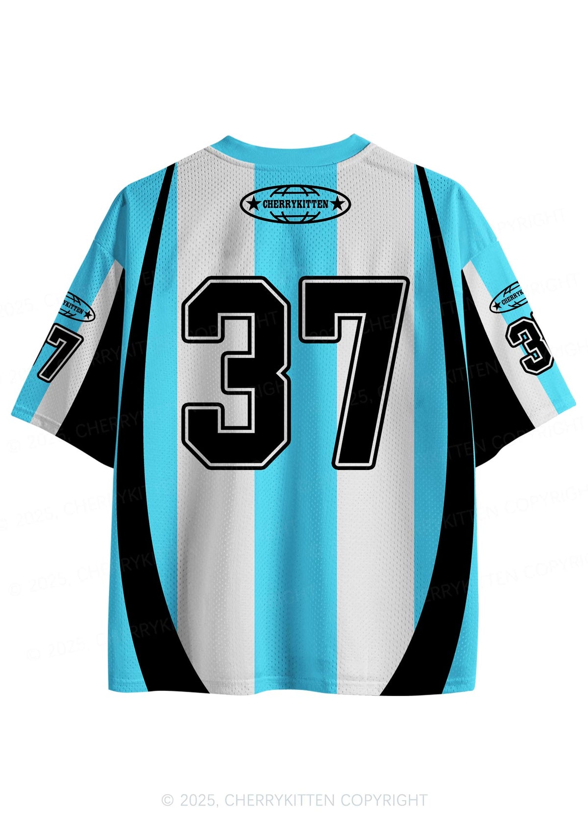 Custom Skyblue Dont Play Techno Y2K Sport Jersey Shirts Cherrykitten