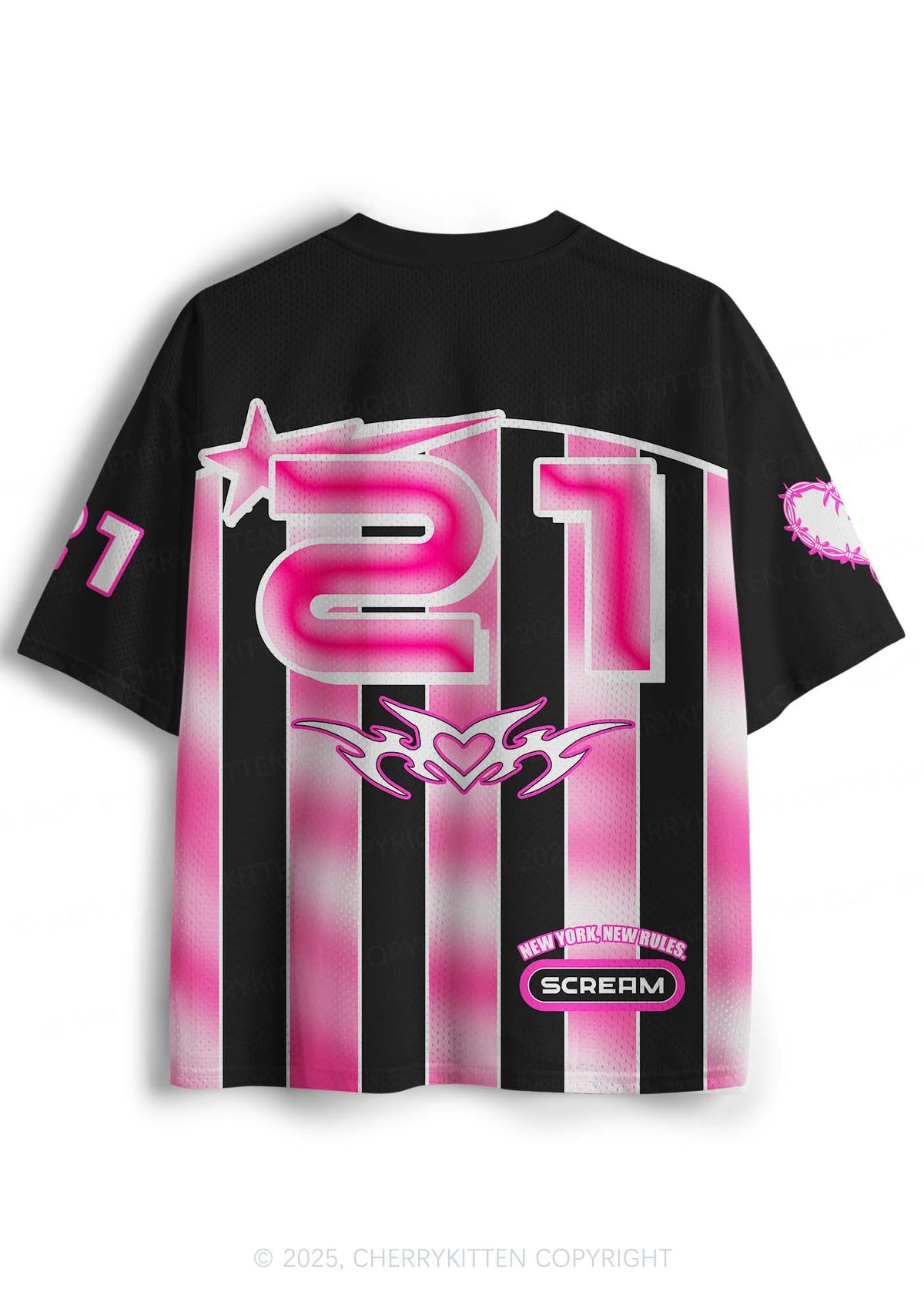 Custom Halloween Skeleton Heart Y2K Sport Jersey Shirts Cherrykitten