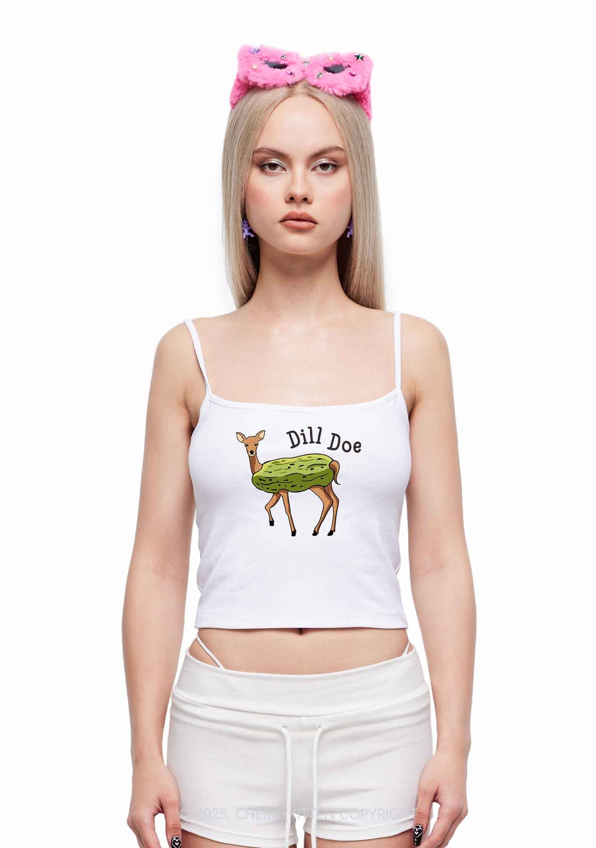 Dill Doe Y2K Spaghetti Strap Cami Cherrykitten