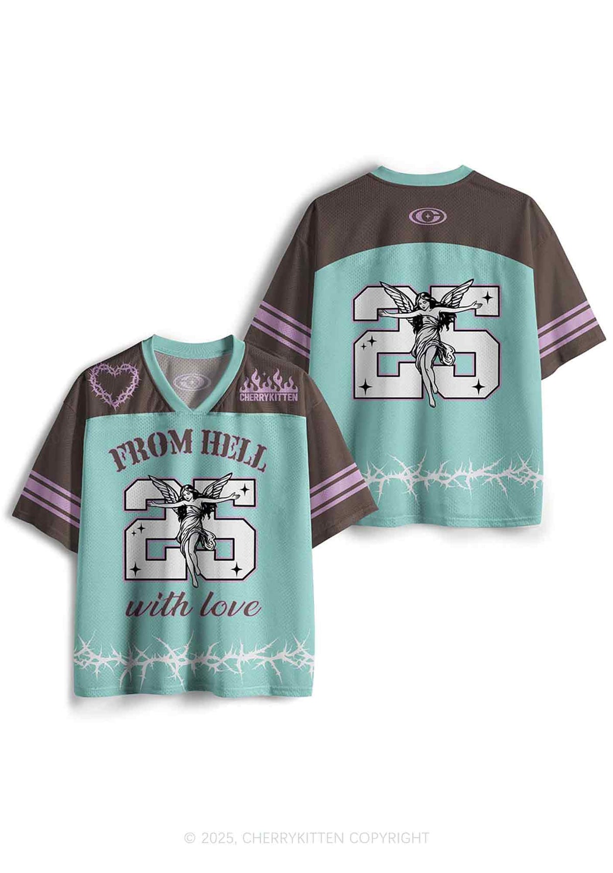 Custom From Hell With Love Y2K Sport Jersey Shirts Cherrykitten