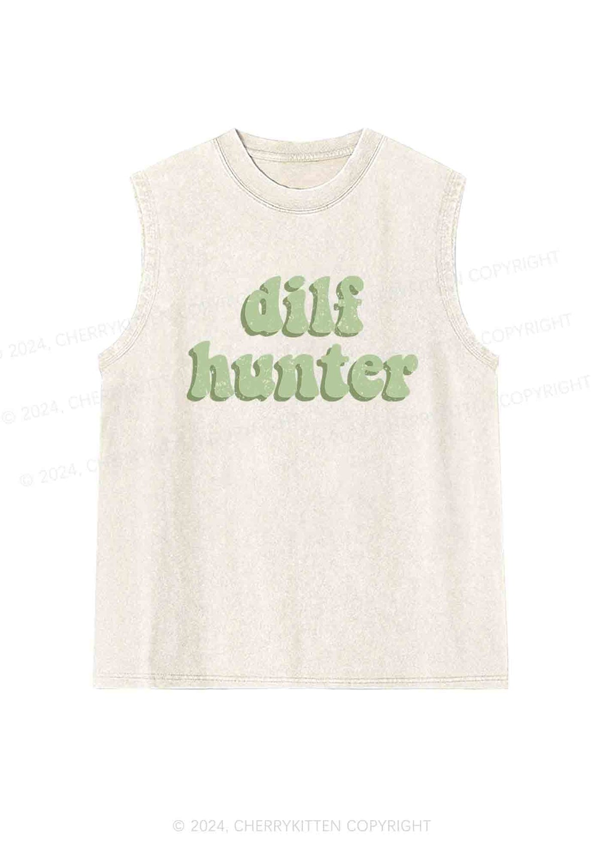Green Hunter Y2K Washed Tank Cherrykitten