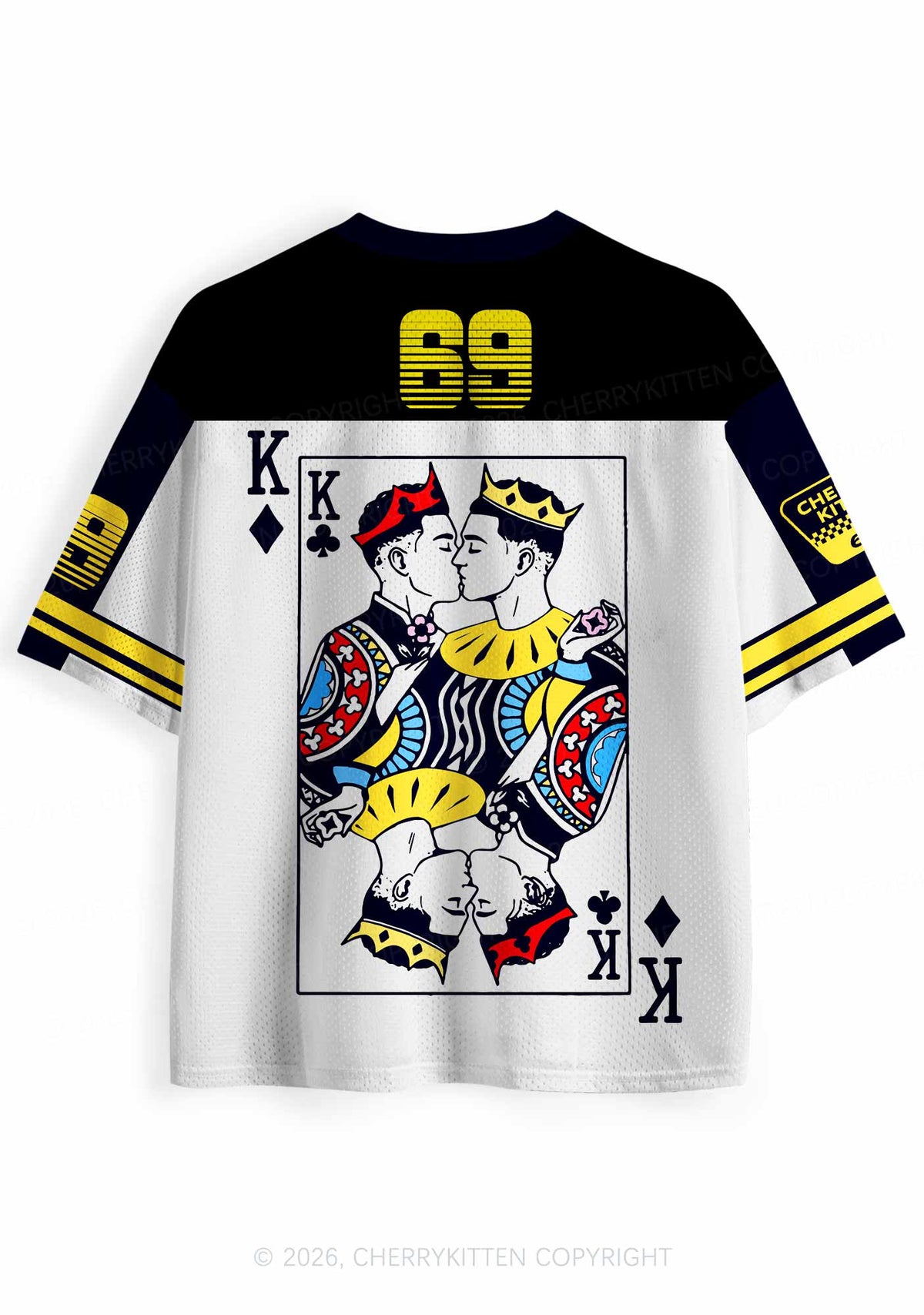Black Gay King Pride Y2K Sport Jersey Shirts Cherrykitten