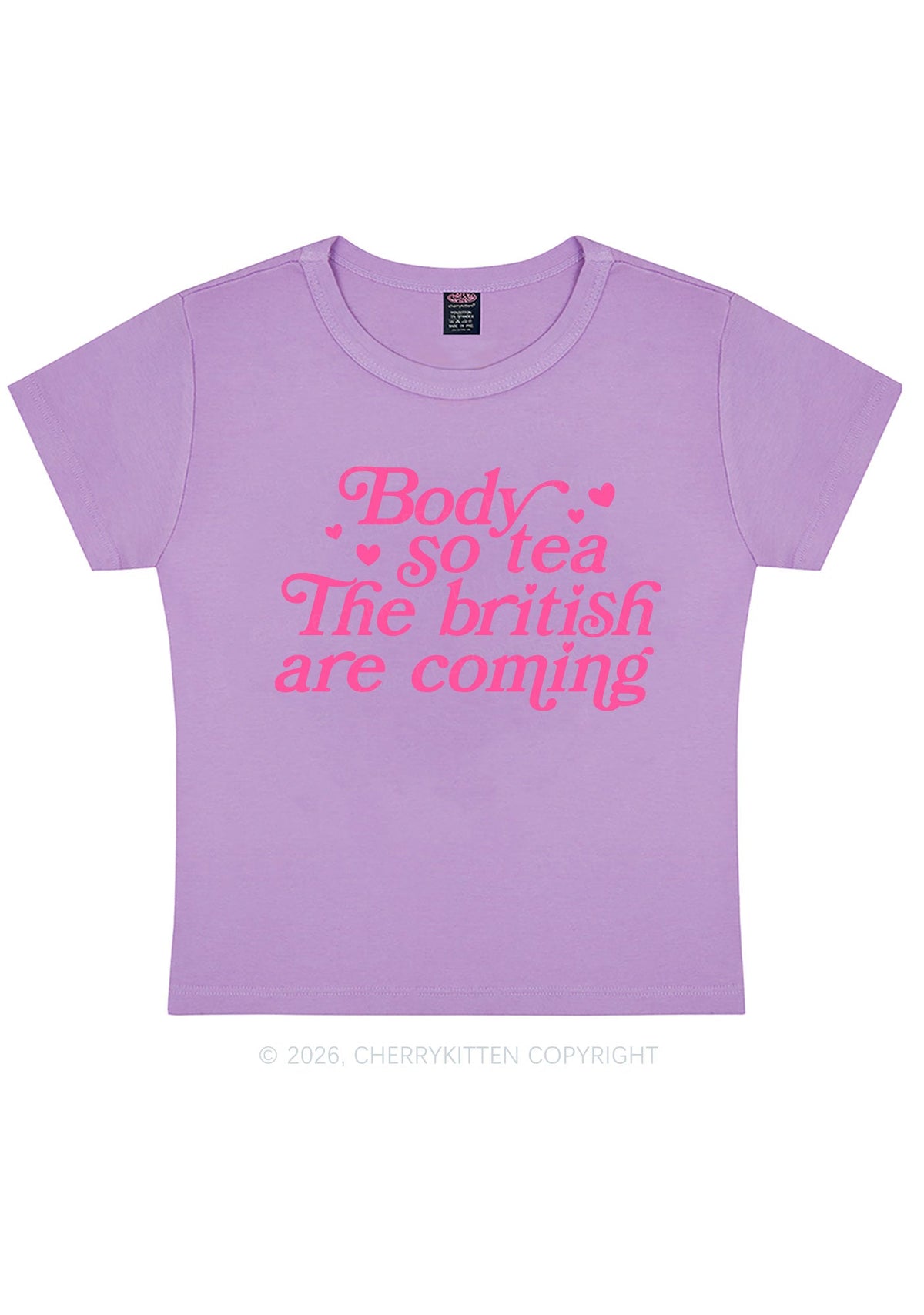 The British Are Coming Y2K Baby Tee Cherrykitten