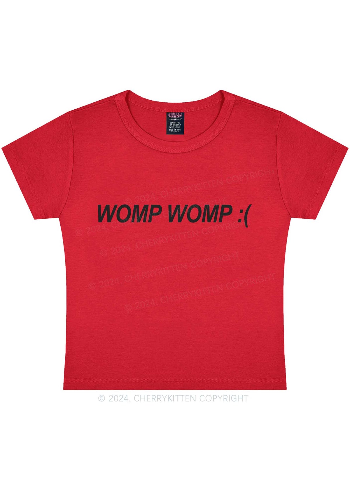 Womp Womp Y2K Baby Tee Cherrykitten