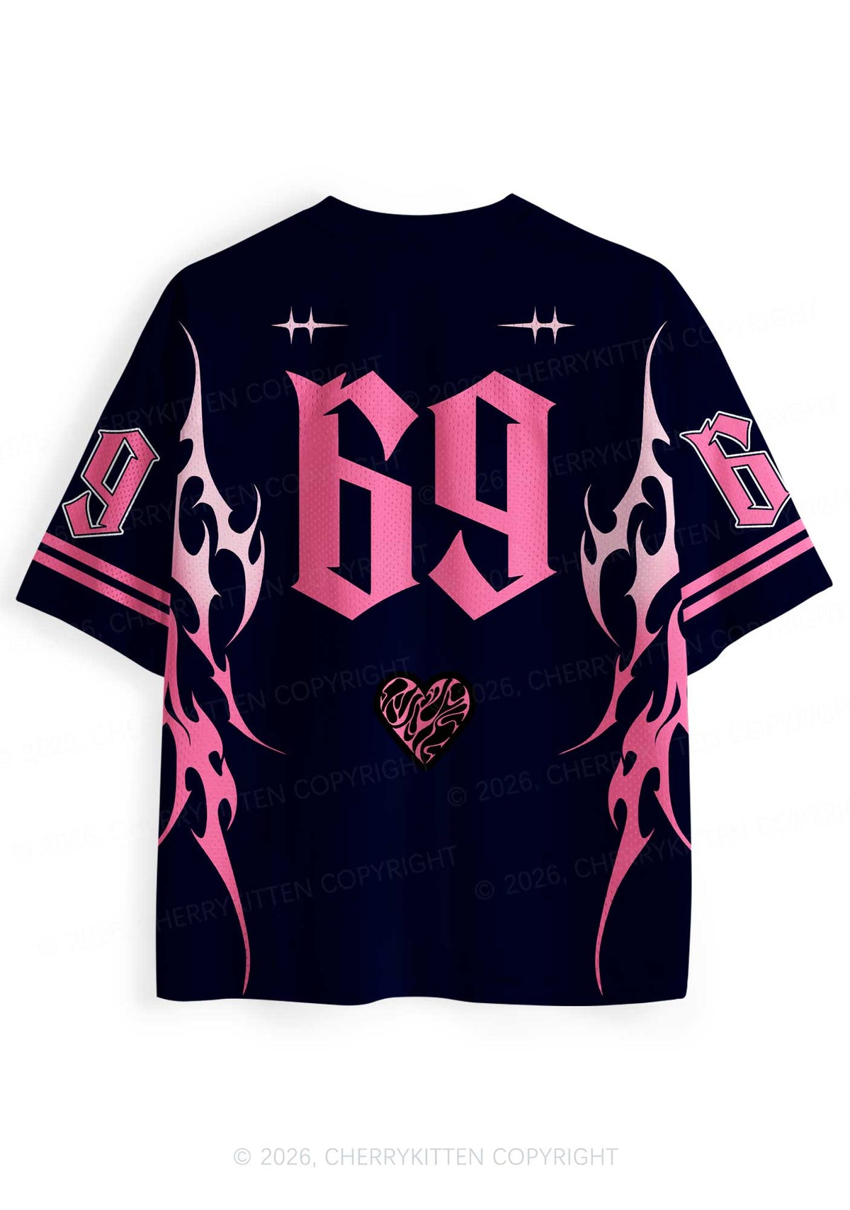 Pink Black Gay King Pride Y2K Sport Jersey Shirts Cherrykitten