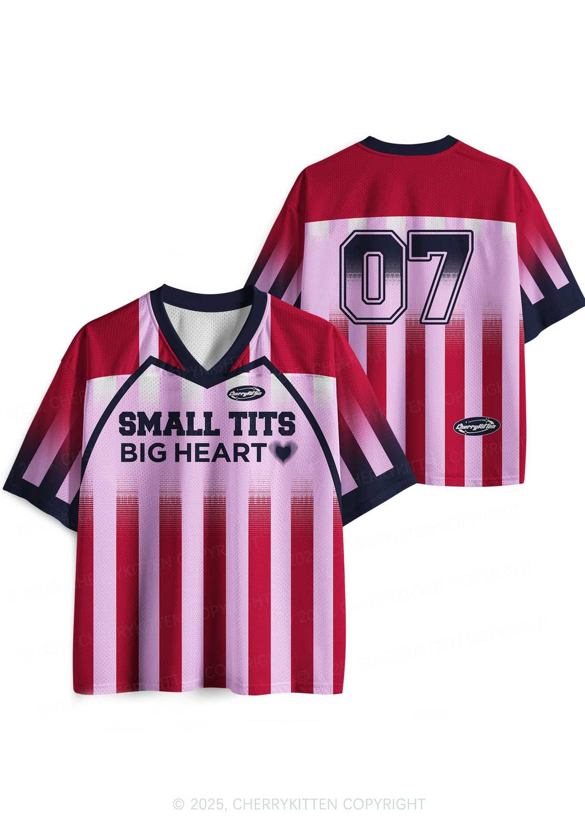 Custom Small But Big Heart Y2K Sport Jersey Shirts Cherrykitten