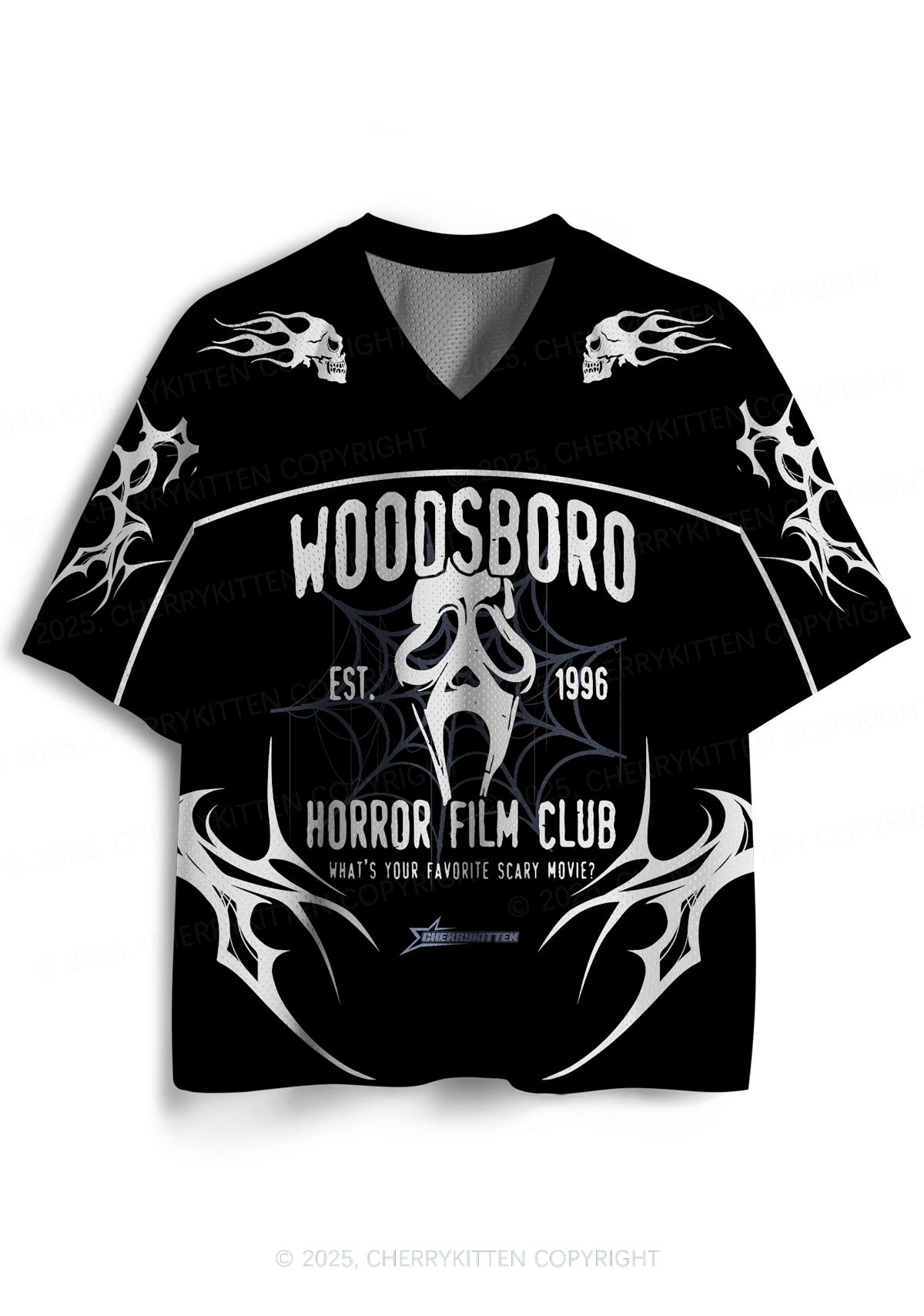 Custom Halloween Horror Film Club Y2K Sport Jersey Shirts Cherrykitten