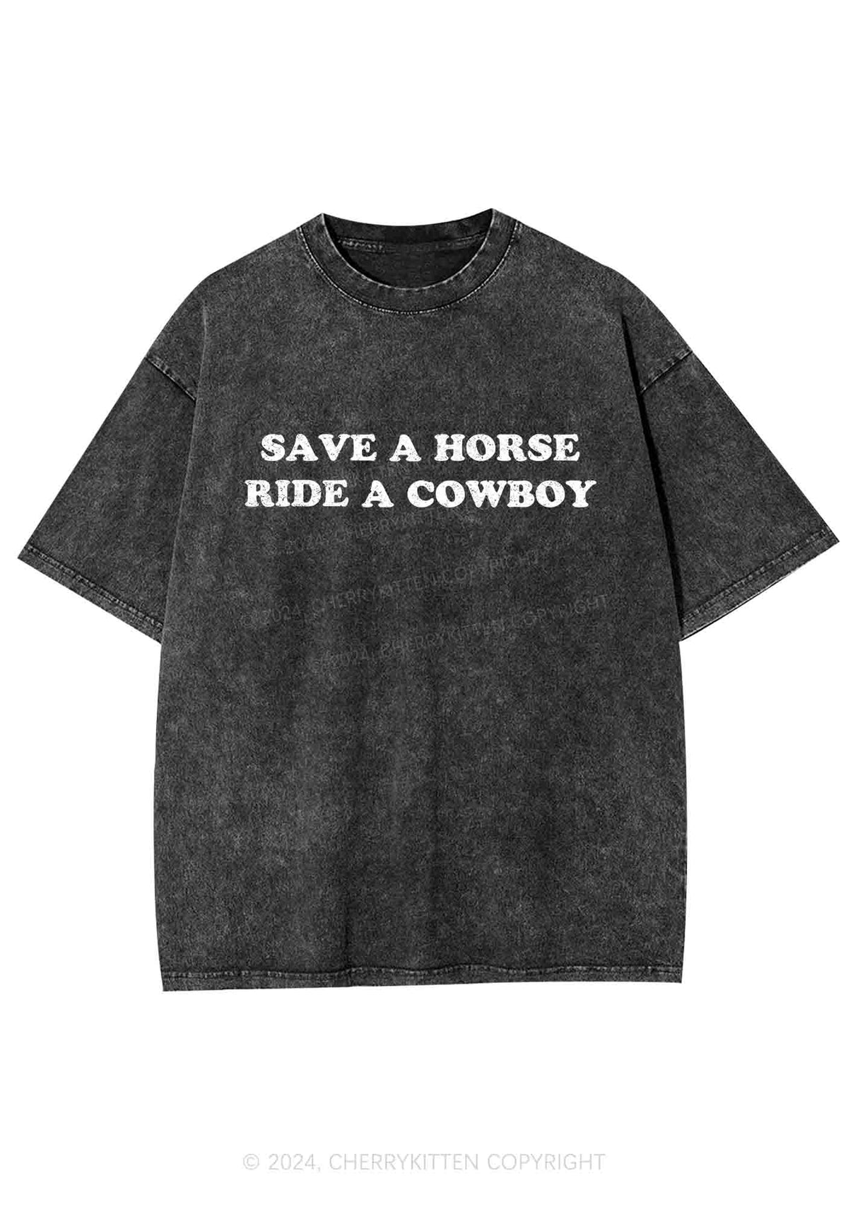 Save A Horse Y2K Washed Tee Cherrykitten