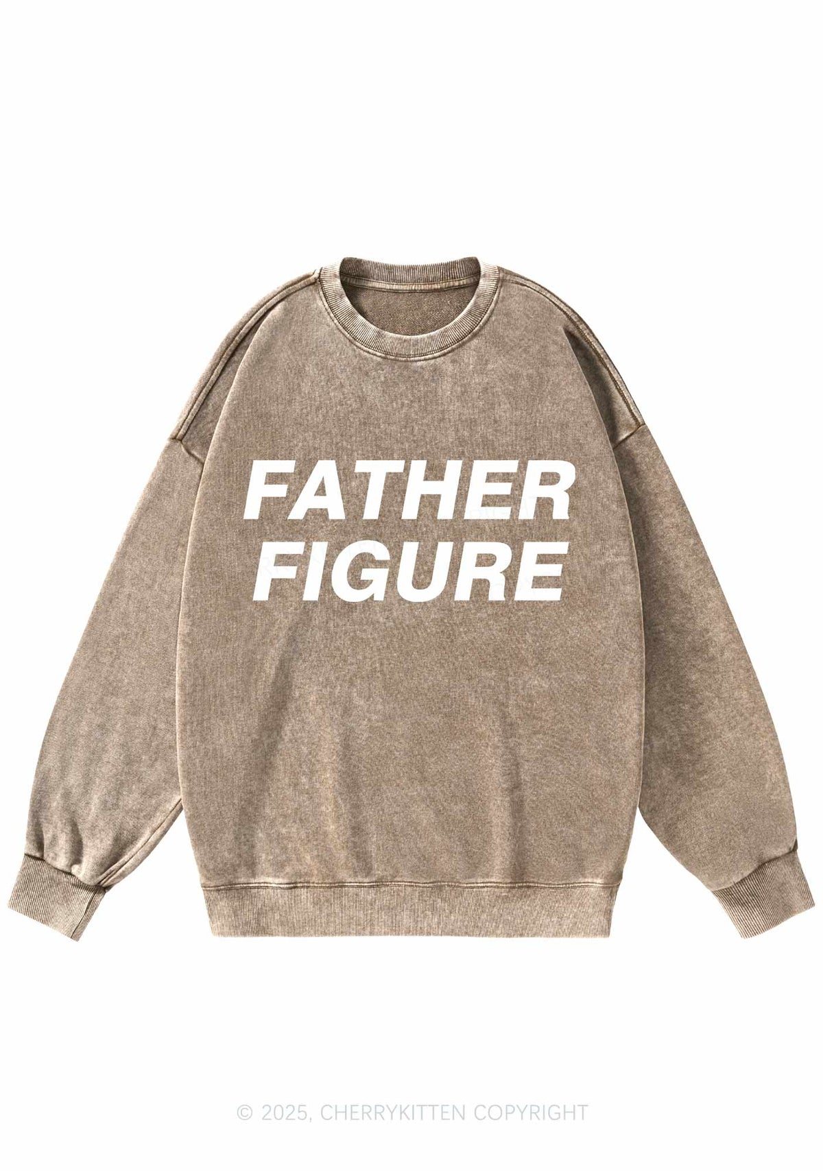 Father Figure Y2K Washed Sweatshirts Cherrykitten