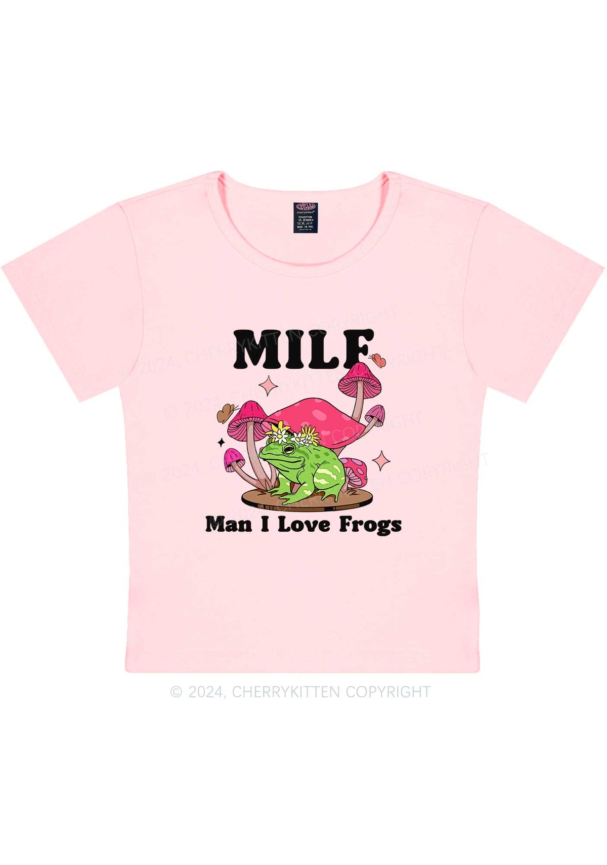 Mxxf Frog Y2K Baby Tee Cherrykitten