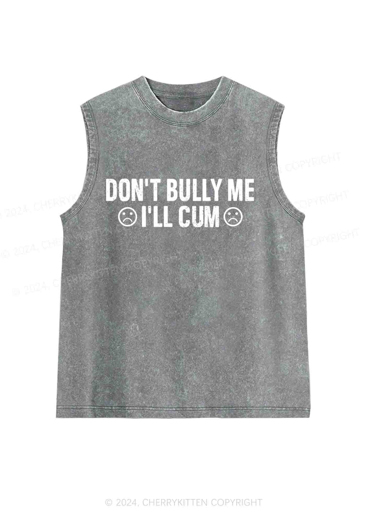 Don't Bully Me Y2K Washed Tank Cherrykitten