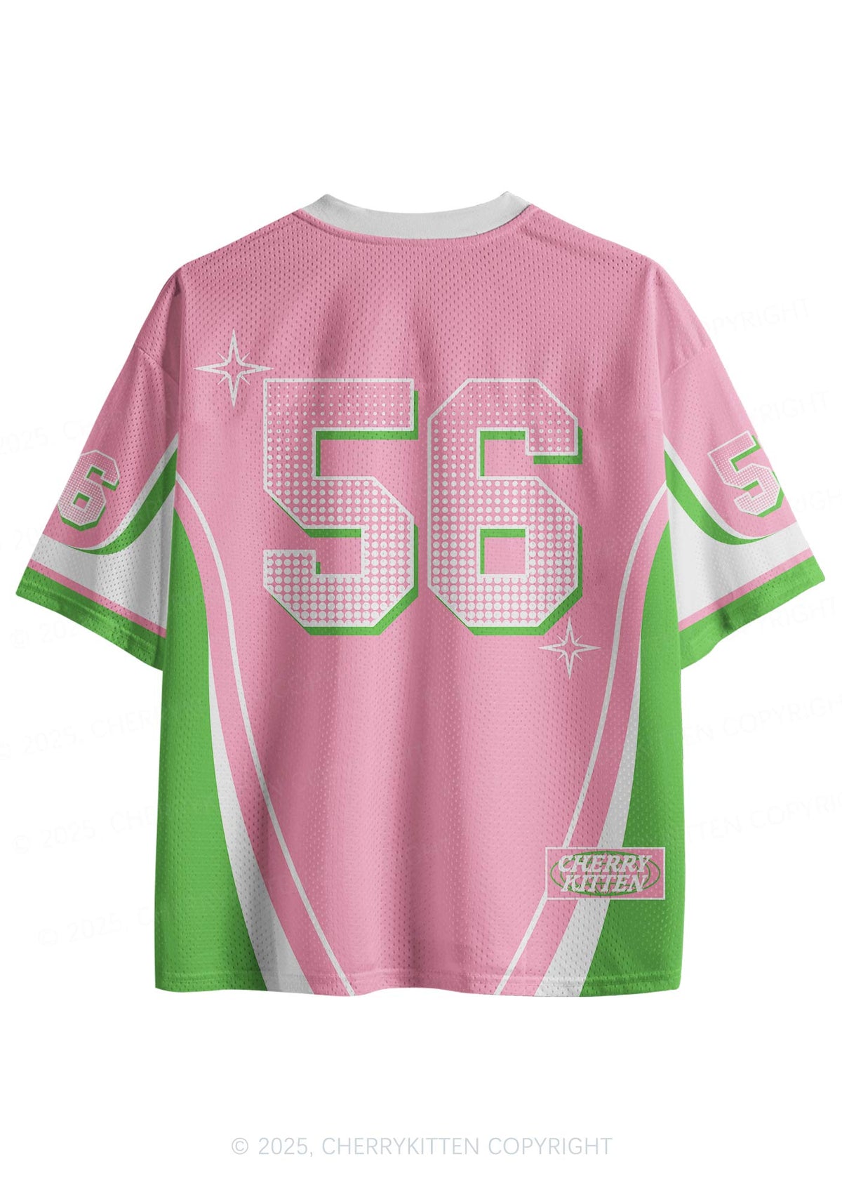 Custom Team Pink Mint Heart Y2K Sport Jersey Shirts Cherrykitten