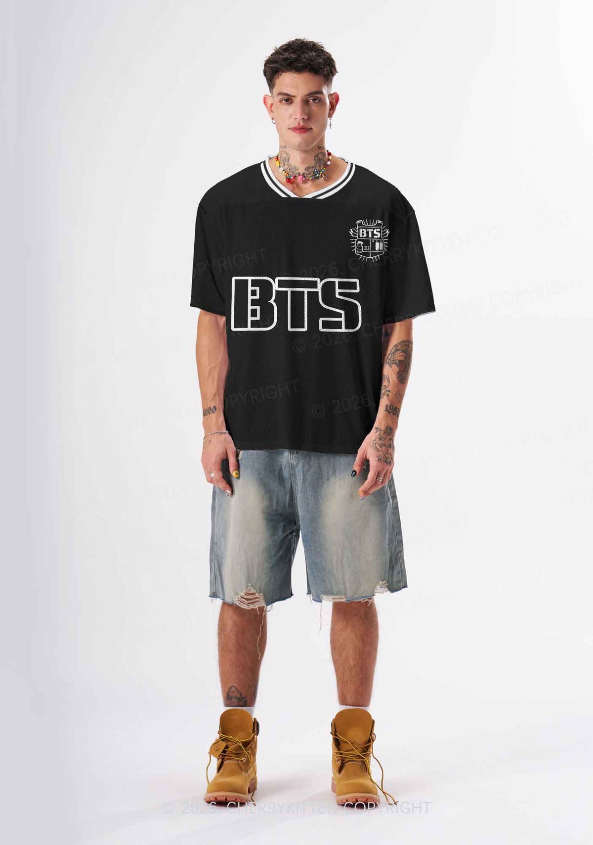 Black Kpop Members Y2K Sport Jersey Shirts Cherrykitten