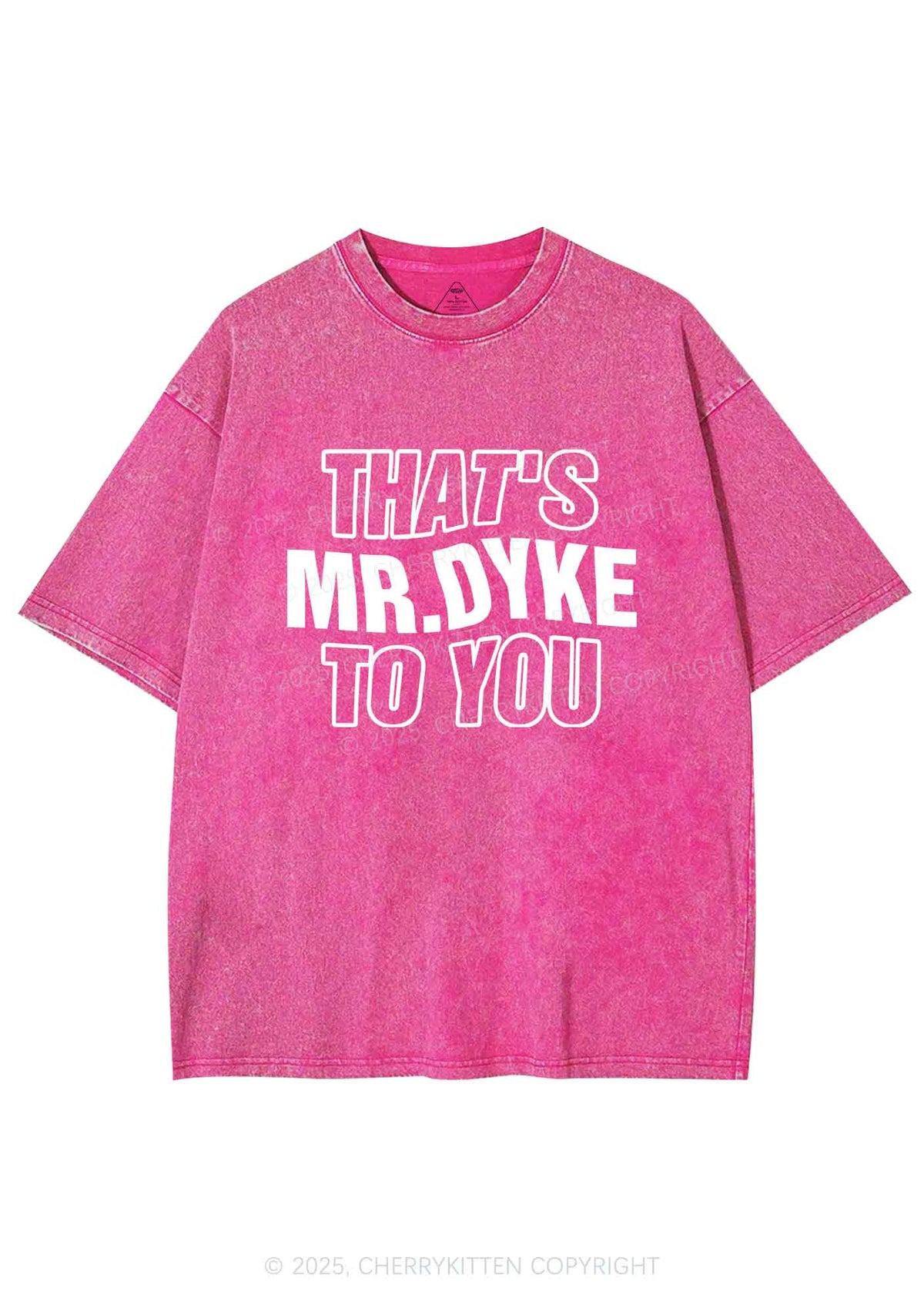 Thats Mr Dyke Pride Y2K Shirts Washed Tee Cherrykitten
