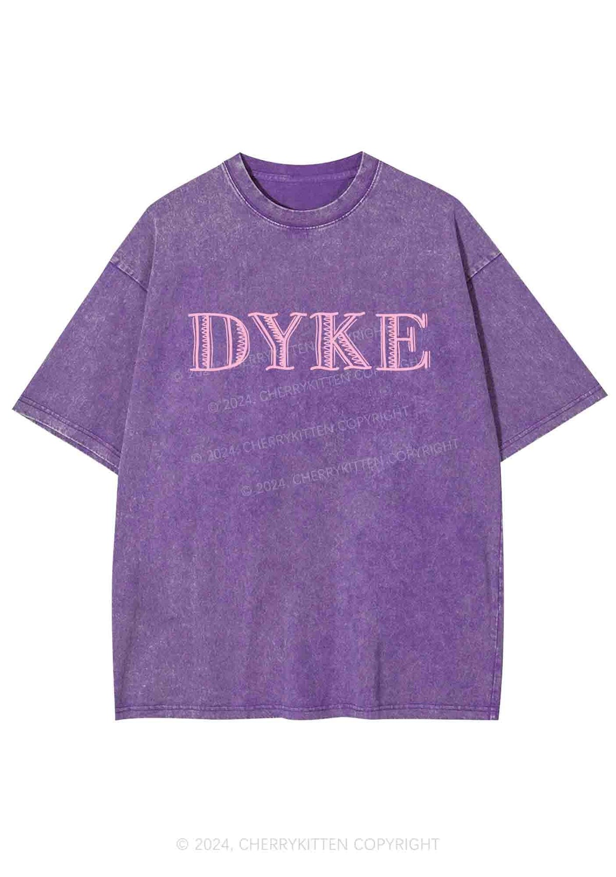 DYKE Y2K Washed Tee Cherrykitten