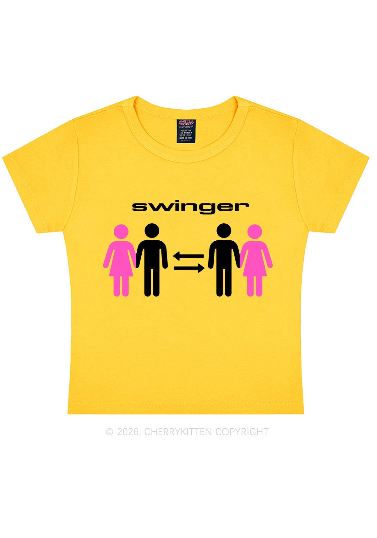 Swinger Partners Y2K Baby Tee Cherrykitten