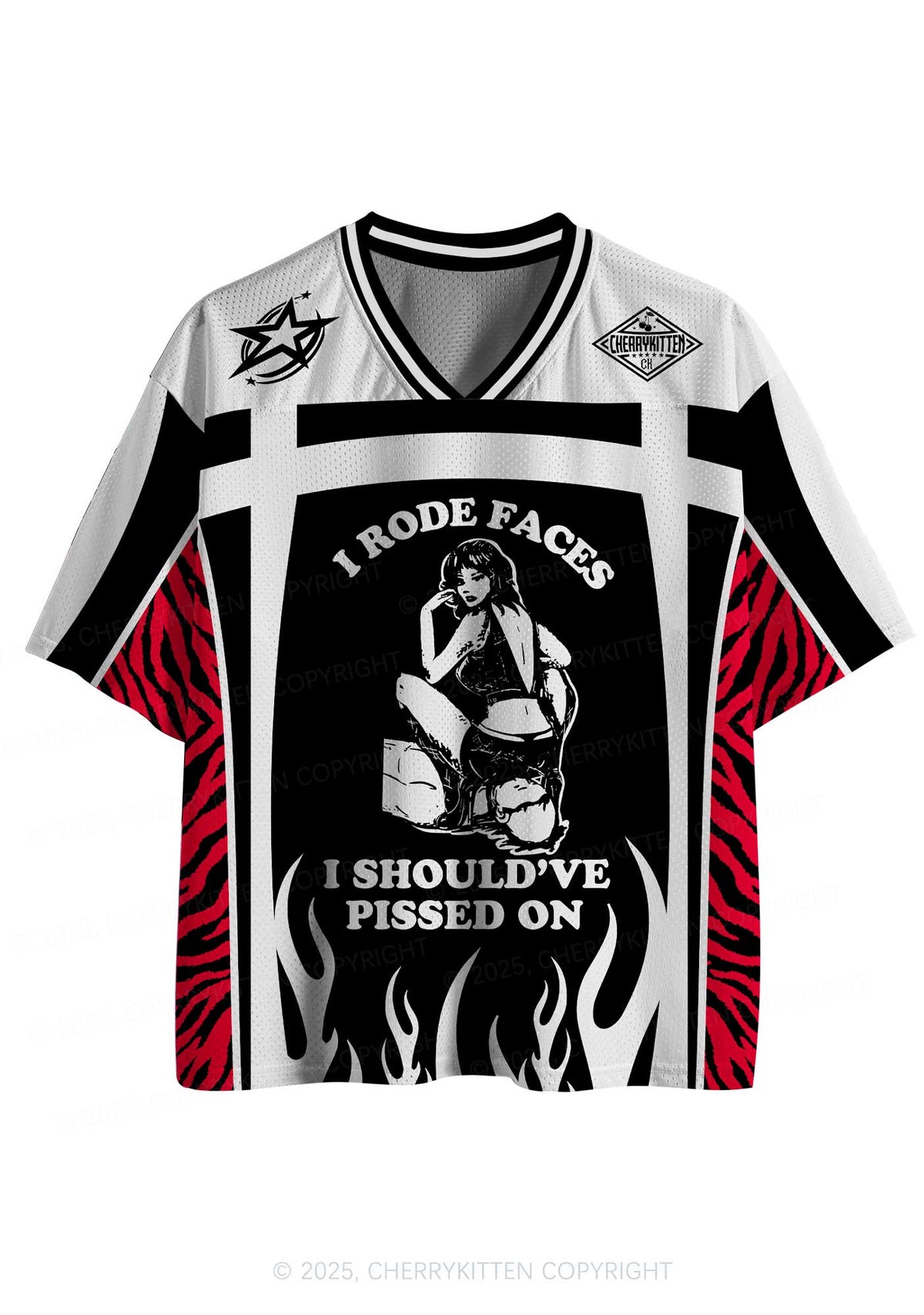 Custom I Rode Faces Y2K Sport Jersey Shirts Cherrykitten