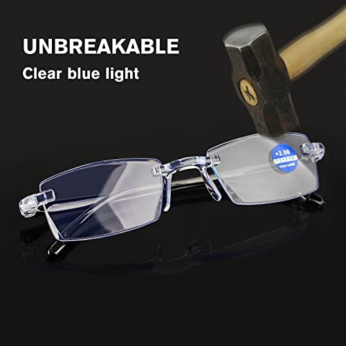 Buy 1 Get 2 Free Rimless Adaptive Power Reading Glasses @ Just 499/