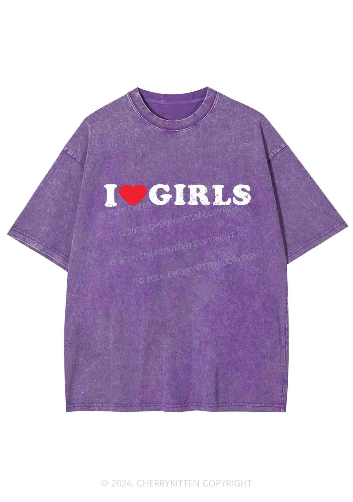 I Love Girls Y2K Washed Tee Cherrykitten