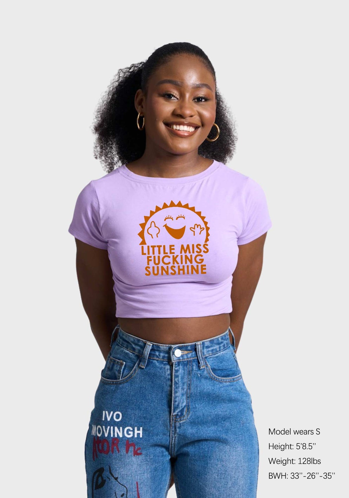 Little Miss Fxxking Sunshine Y2K Baby Tee