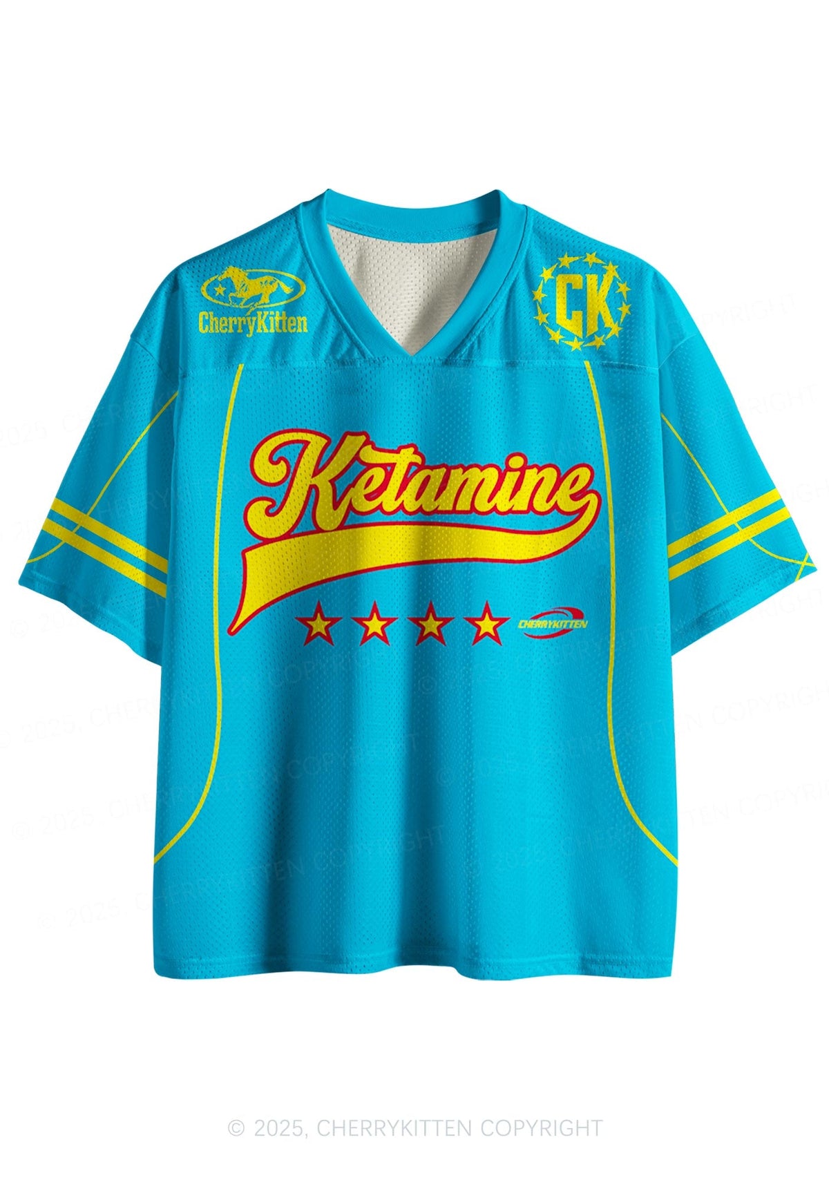 Custom Blue Ketamxxe Y2K Sport Jersey Shirts Cherrykitten
