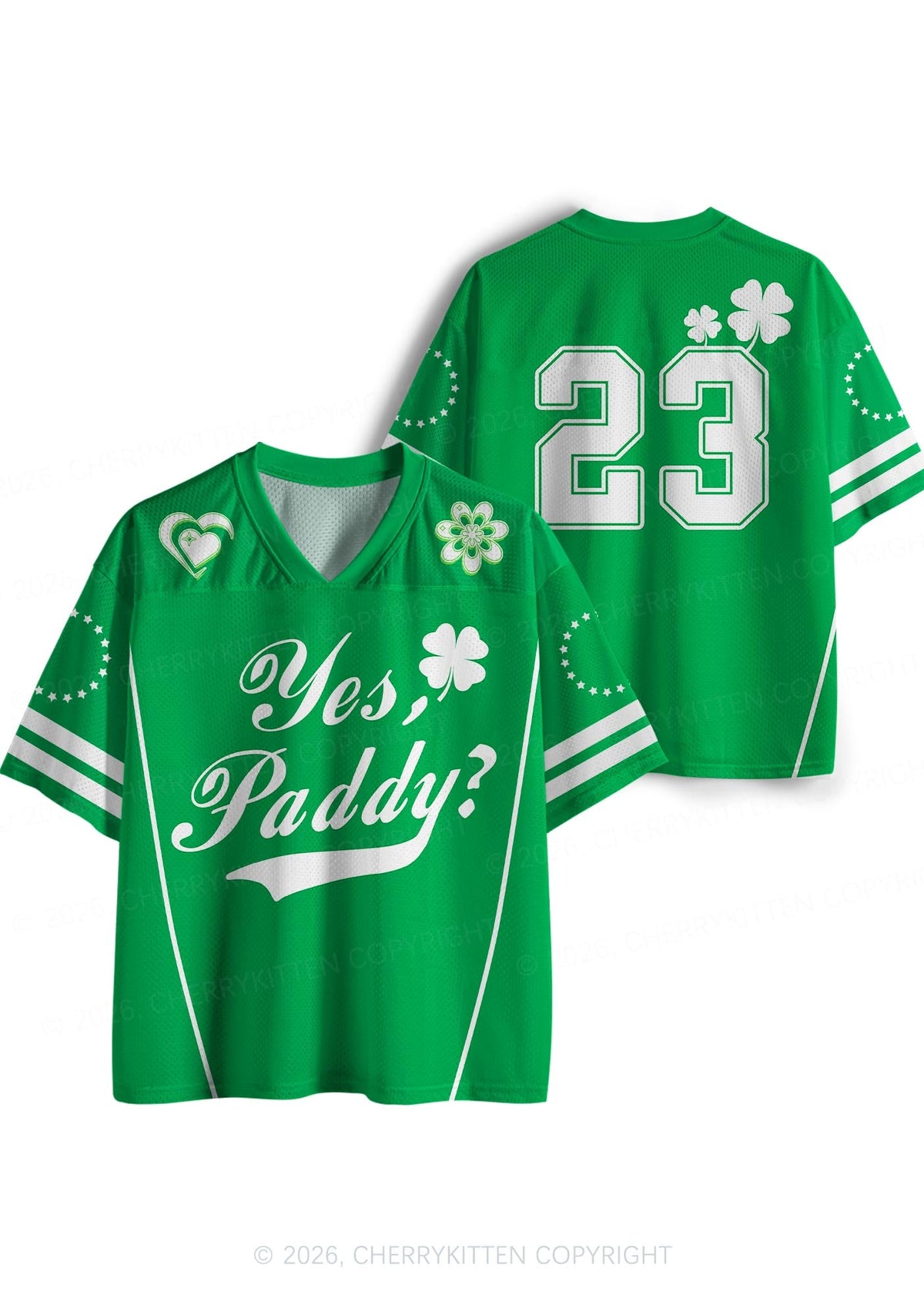 Custom Yes Paddy St Patricks Y2K Sport Jersey Shirts Cherrykitten