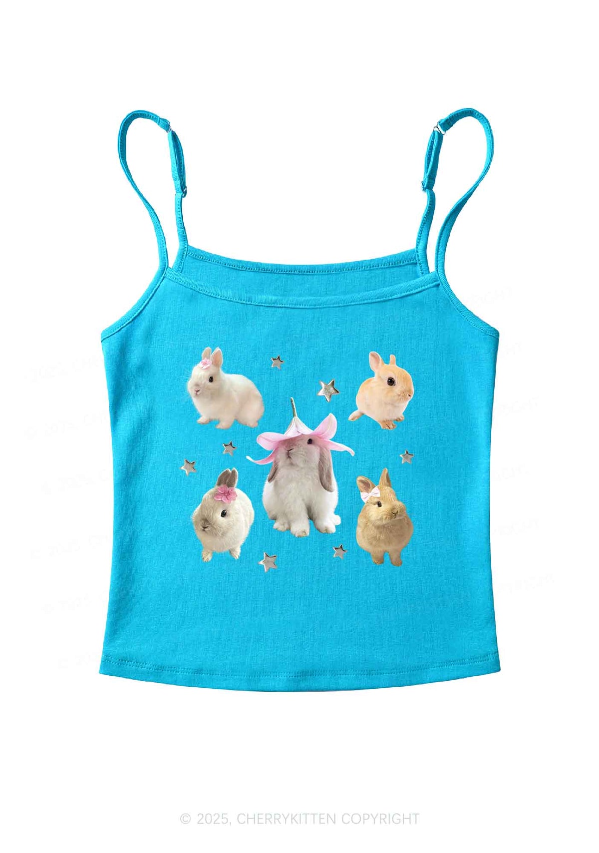 Lovely Rabbits Y2K Spaghetti Strap Cami Cherrykitten