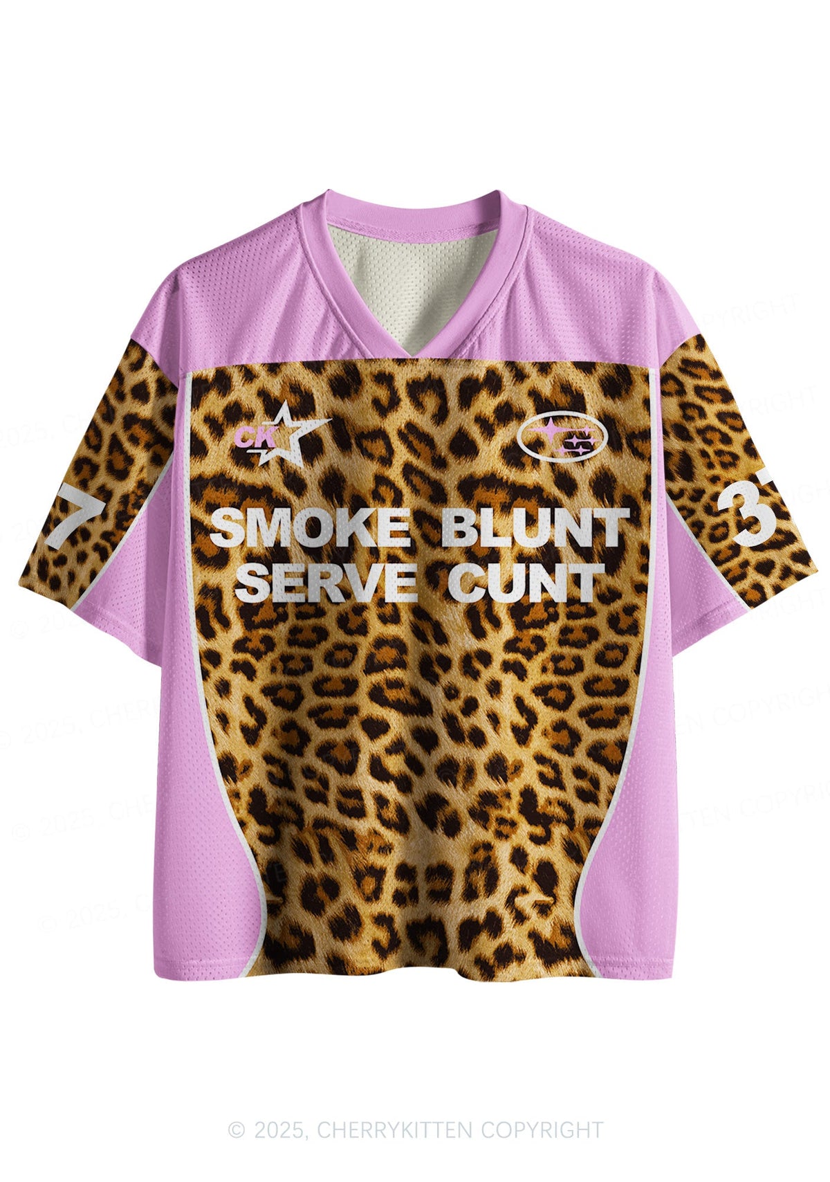 Custom Leopard Smoke Blunt Y2K Sport Jersey Shirts Cherrykitten