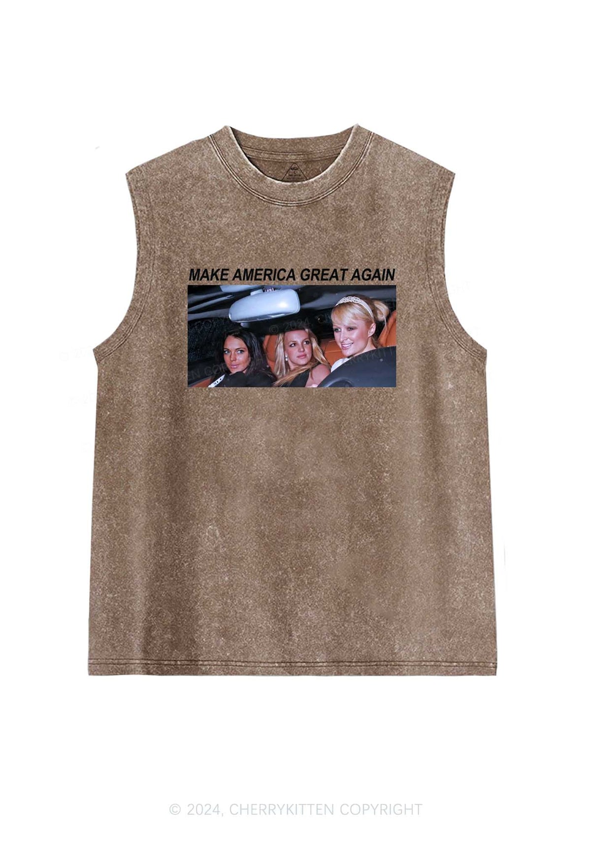 Make America Great Y2K Washed Tank Cherrykitten