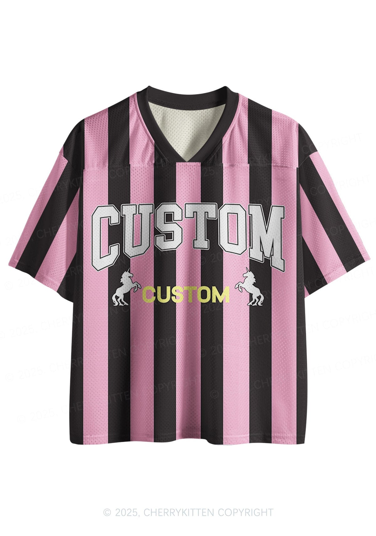 Custom Team Stripe Y2K Sport Jersey Shirts Cherrykitten