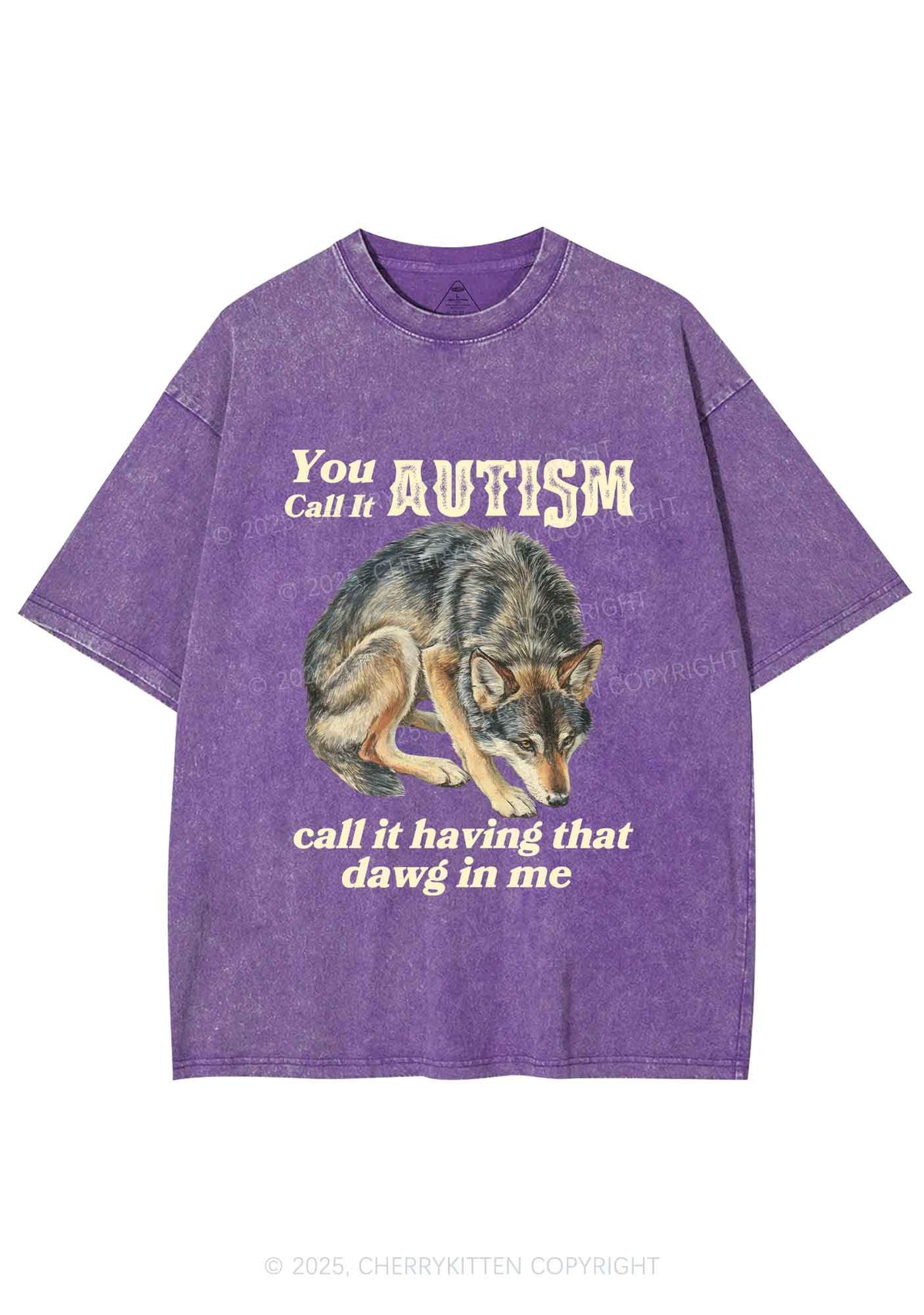 You Call It Autism Y2K Shirts Washed Tee Cherrykitten
